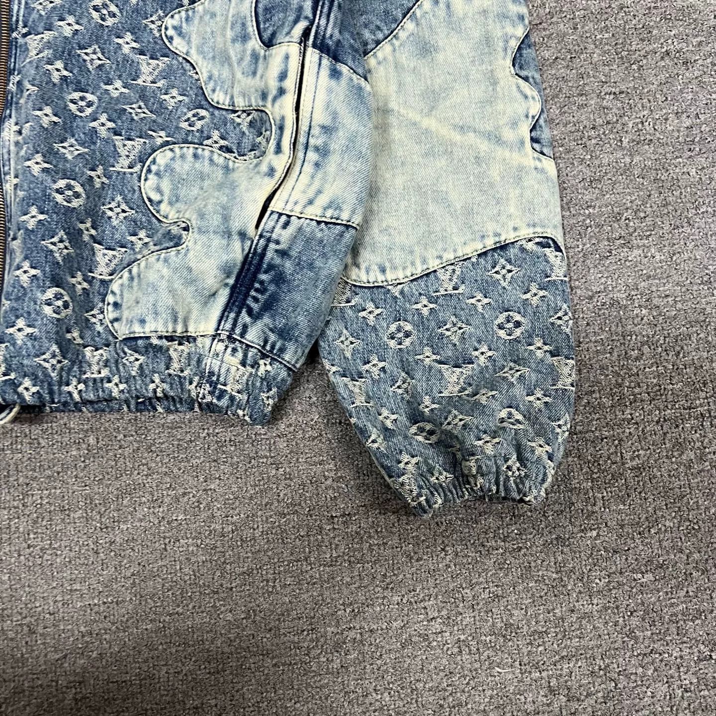 Louis Vuitton Louis Vuitton Blue Monogram Denim Hooded Jacket Size US S / EU 44-46 / 1 - 4 Thumbnail