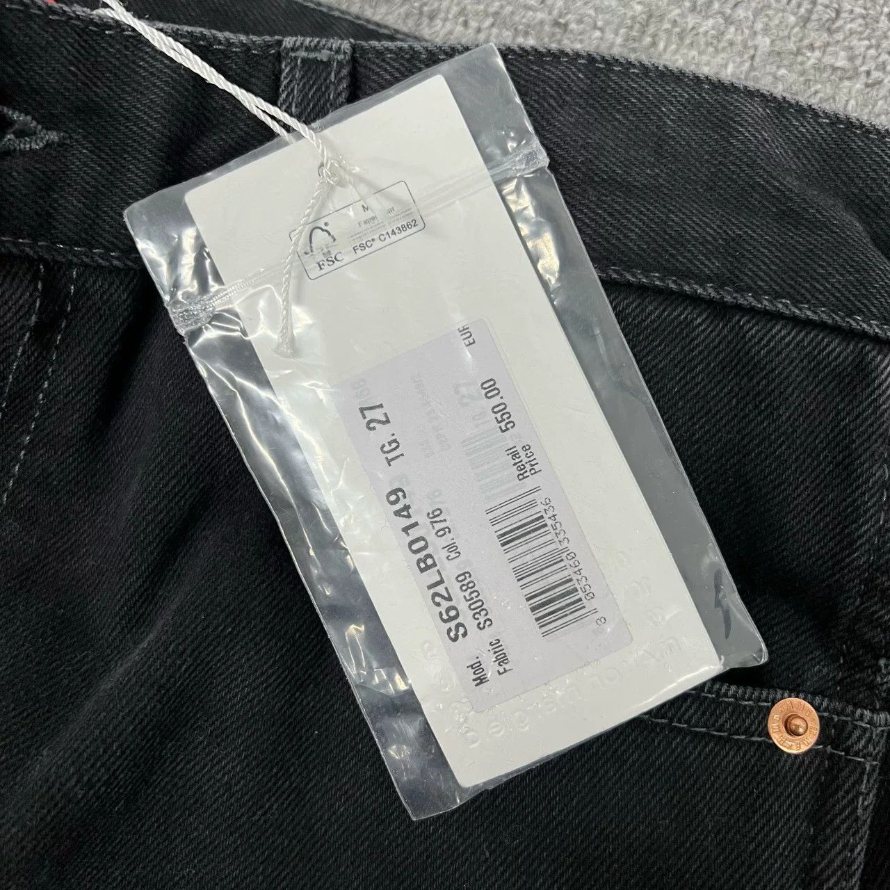 MM6 Maison Margiela MM6 Black Wide-Leg Jeans 27 Size 27" / US 4 / IT 40 - 9 Thumbnail