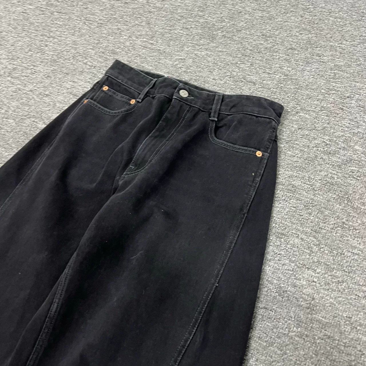 MM6 Maison Margiela MM6 Black Wide-Leg Jeans 27 Size 27" / US 4 / IT 40 - 5 Thumbnail