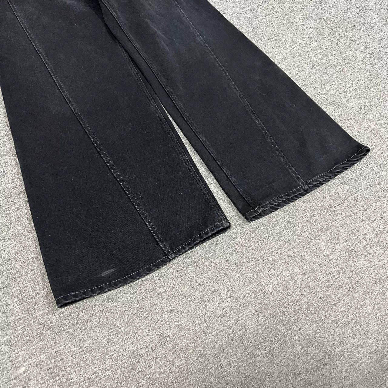 MM6 Maison Margiela MM6 Black Wide-Leg Jeans 27 Size 27" / US 4 / IT 40 - 3 Thumbnail