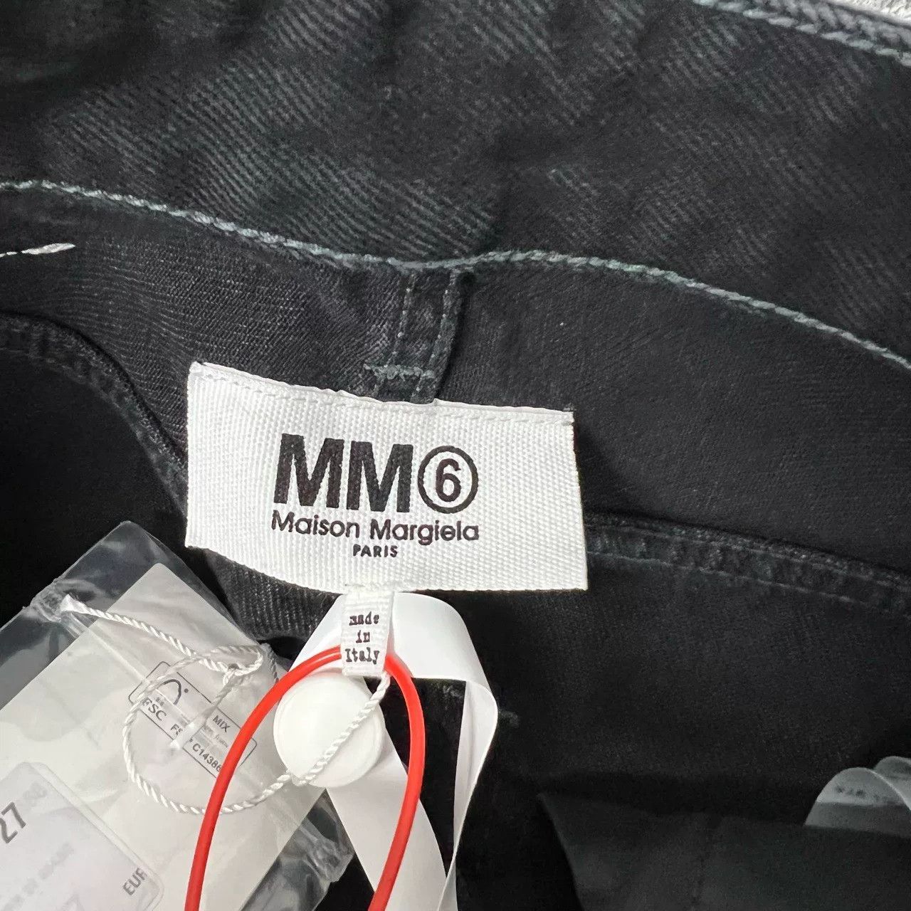 MM6 Maison Margiela MM6 Black Wide-Leg Jeans 27 Size 27" / US 4 / IT 40 - 4 Thumbnail