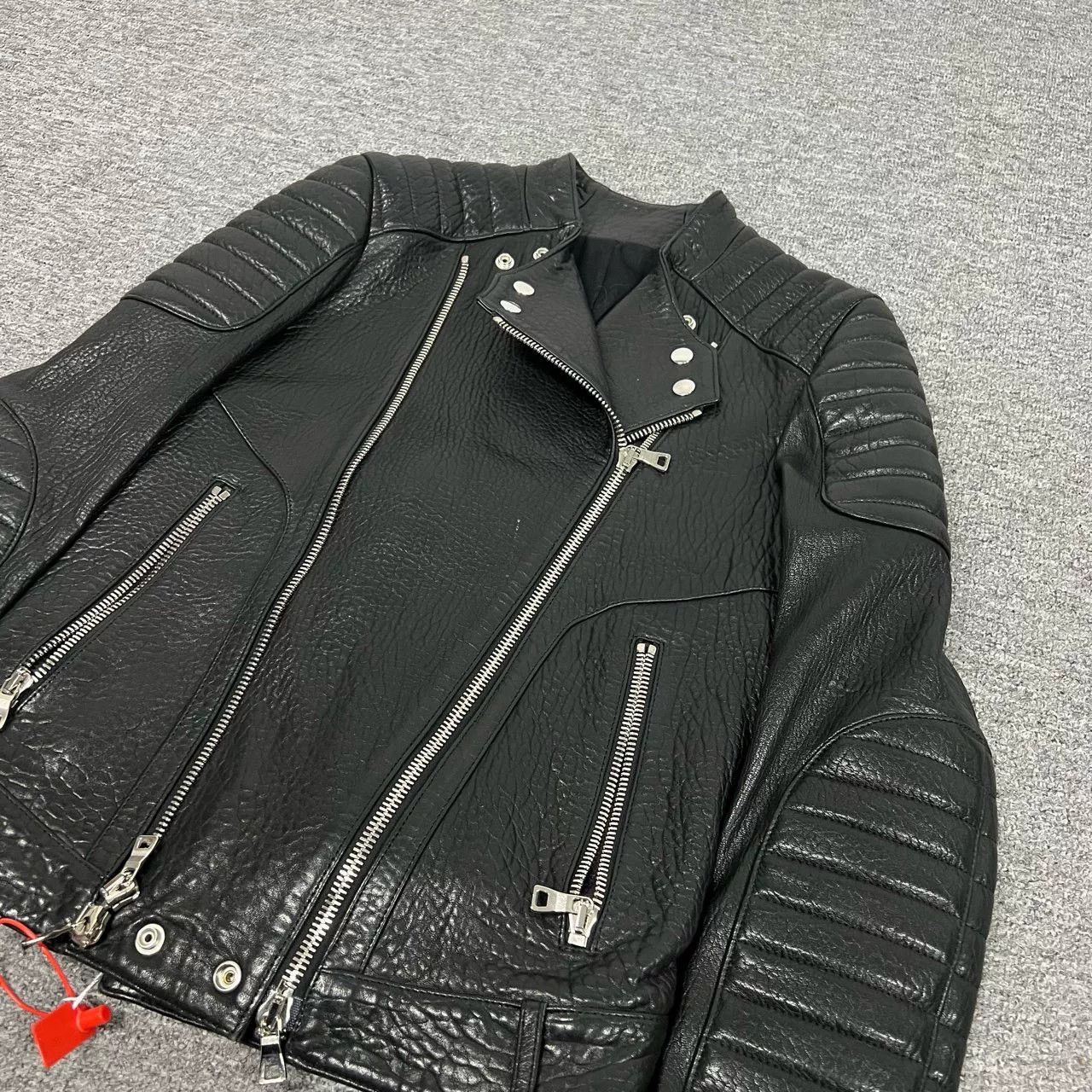 Balmain Balmain Classic Black Motorcycle Leather Jacket Size US S / EU 44-46 / 1 - 4 Thumbnail