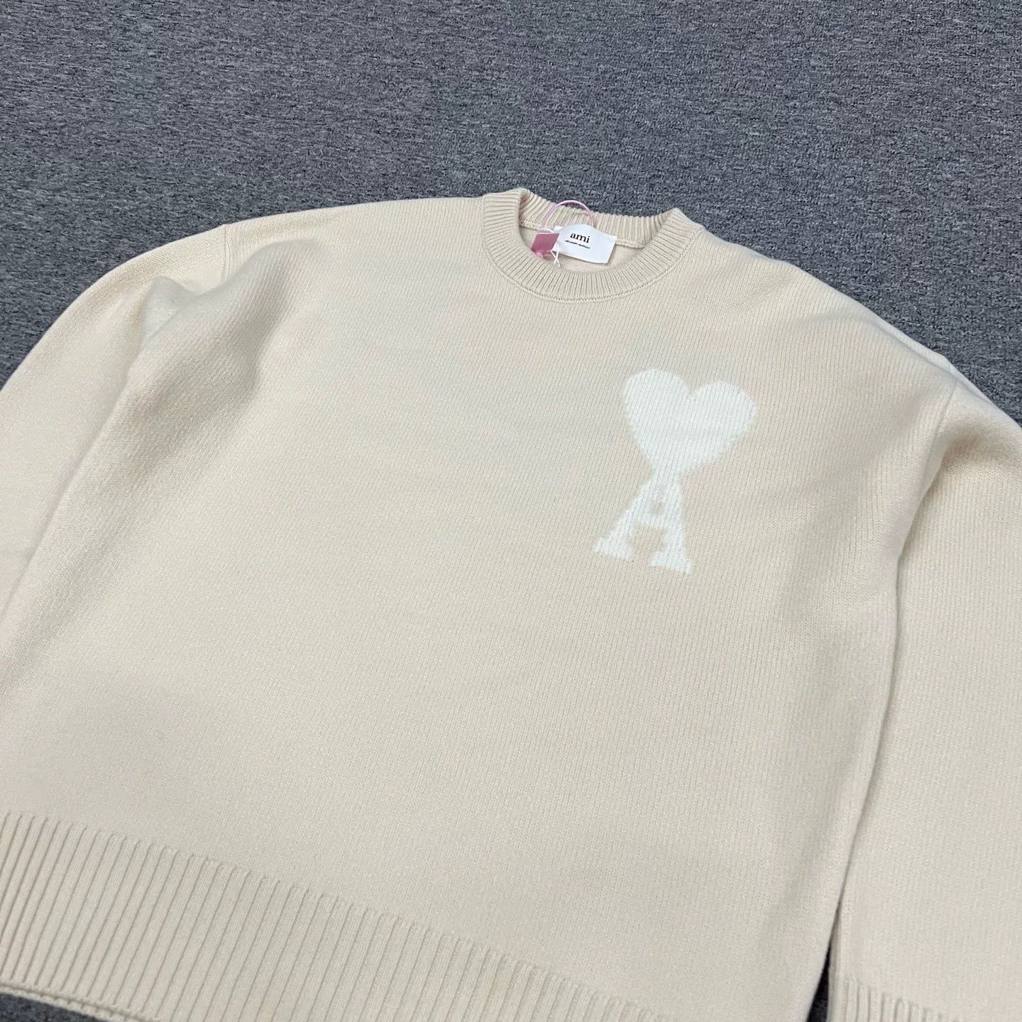 AMI Authentic AMI Heart Logo Wool Sweater Size US M / EU 48-50 / 2 - 3 Thumbnail