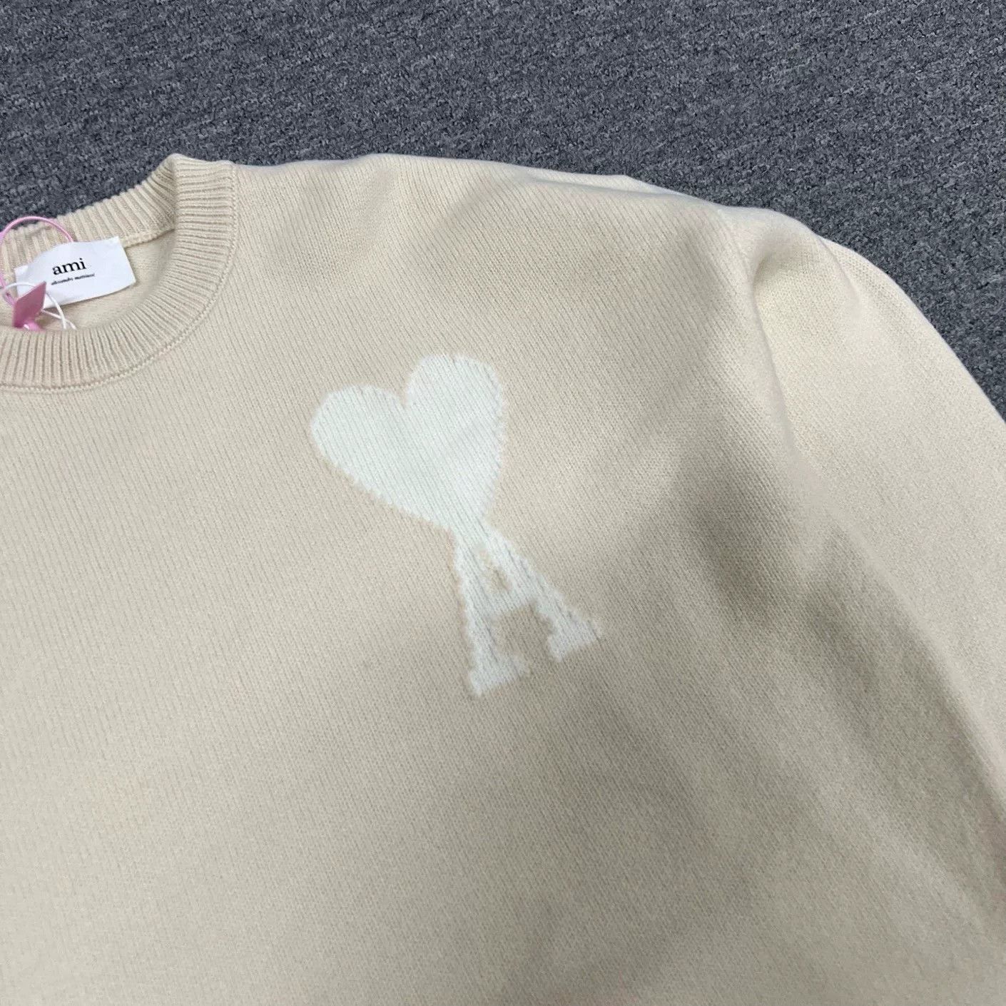AMI Authentic AMI Heart Logo Wool Sweater Size US M / EU 48-50 / 2 - 4 Thumbnail