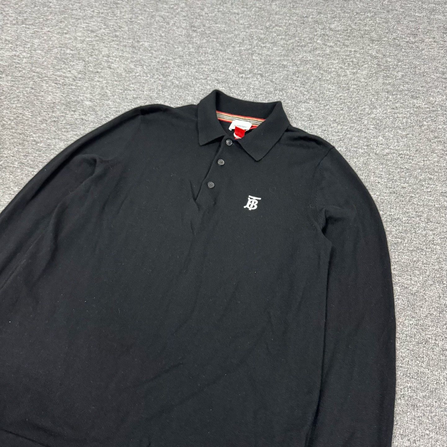 Burberry Burberry TB Embroidered Wool Polo Sweater Size US M / EU 48-50 / 2 - 6 Thumbnail