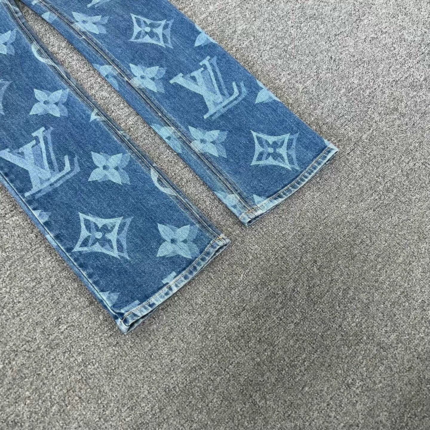 Louis Vuitton Louis Vuitton Monogram Straight Washed Jeans Size 34" / US 12 / IT 48 - 7 Thumbnail