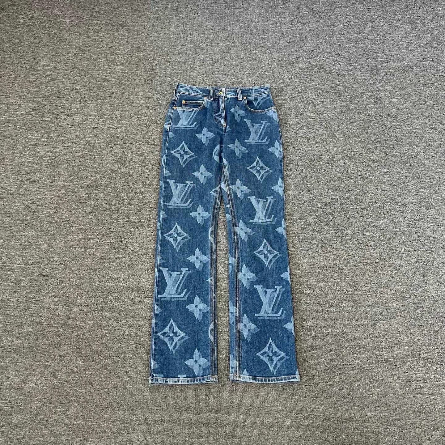 Louis Vuitton Louis Vuitton Monogram Straight Washed Jeans Size 34" / US 12 / IT 48 - 9 Thumbnail