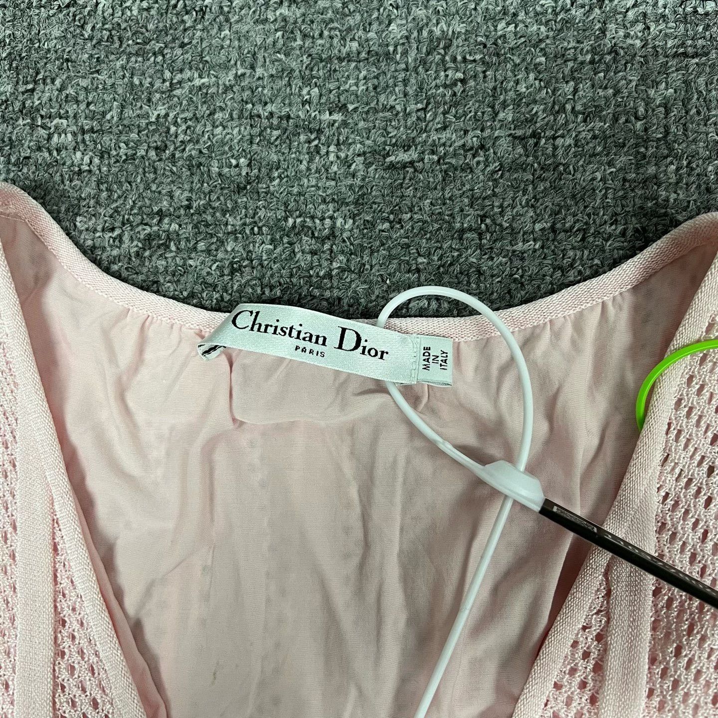Dior Dior Pink Knit Sleeveless Dress Size S / US 4 / IT 40 - 3 Thumbnail