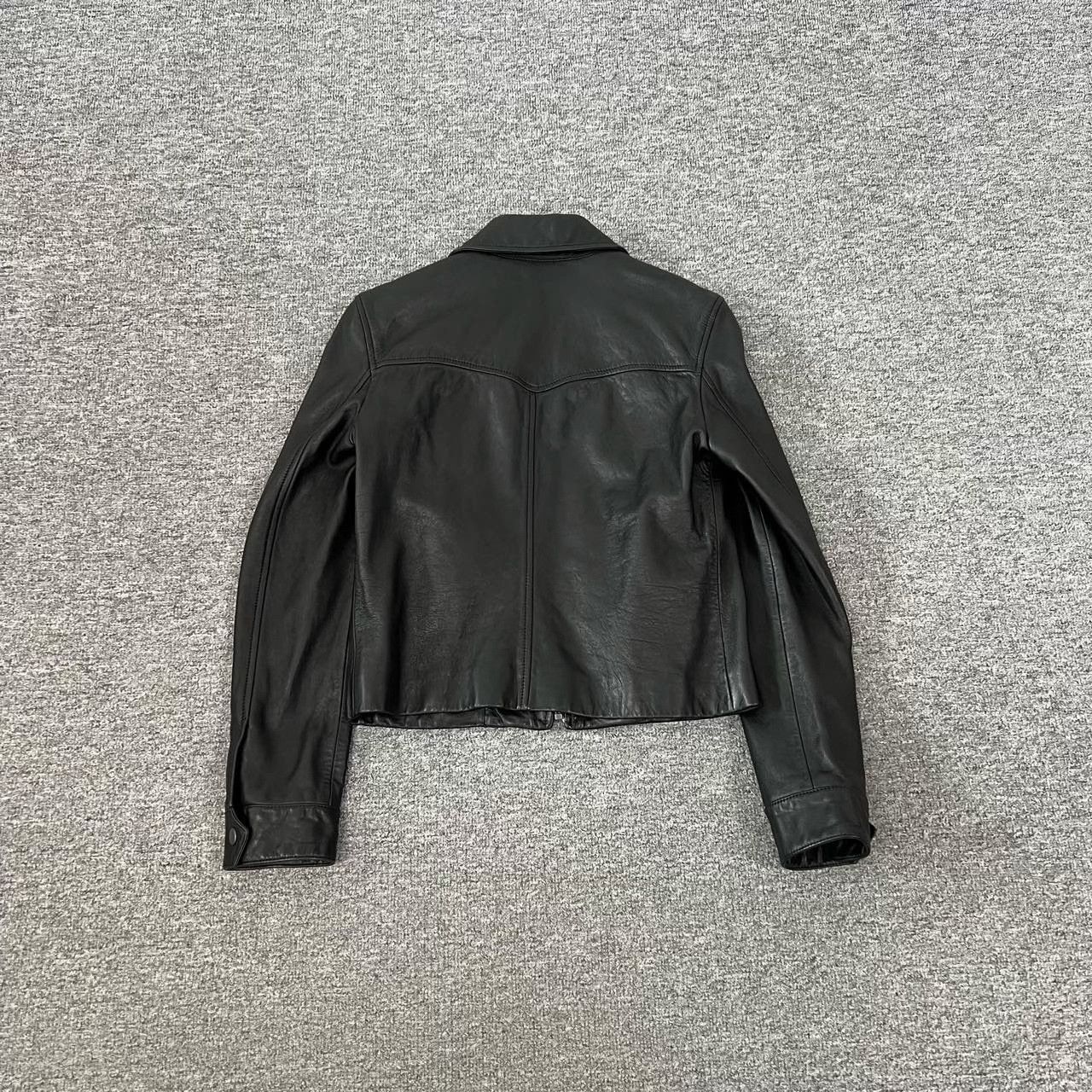 Saint Laurent Paris Saint Laurent Women's Short Moto Leather Jacket Size S / US 4 / IT 40 - 2 Thumbnail