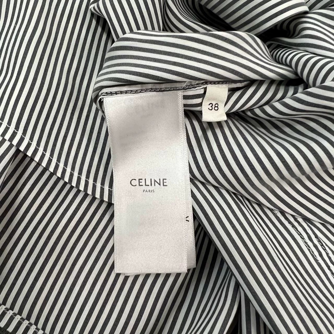 Celine Celine 2024 Triomphe Embroidery Silk Shirt Size S / US 4 / IT 40 - 7 Thumbnail