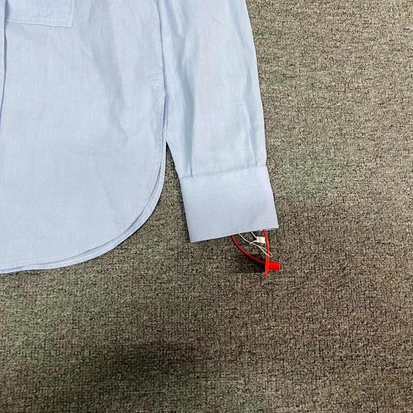 Dior Dior New Embroidered Bee Logo Blue Ribbon Shirt Size XS / US 0-2 / IT 36-38 - 3 Thumbnail