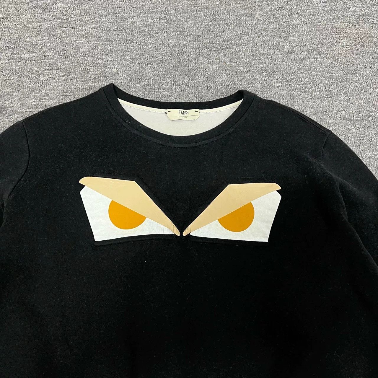 Fendi Fendi Black Devil Cropped Sweatshirt 38 Size S / US 4 / IT 40 - 5 Thumbnail