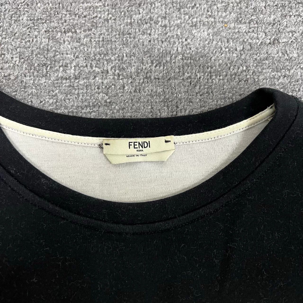 Fendi Fendi Black Devil Cropped Sweatshirt 38 Size S / US 4 / IT 40 - 4 Thumbnail
