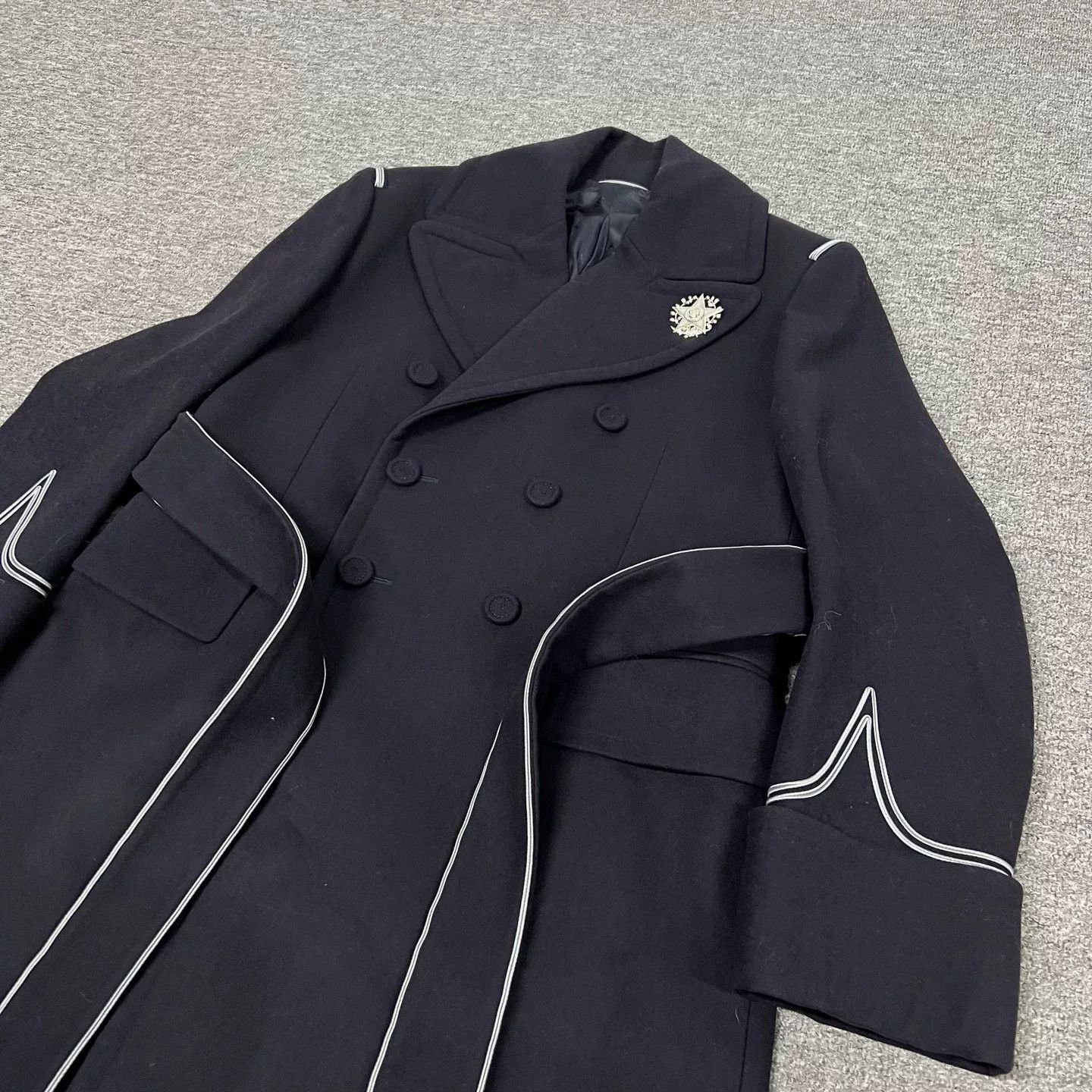 Kim Jones Dior Show Navy Wool Coat Size US M / EU 48-50 / 2 - 3 Thumbnail