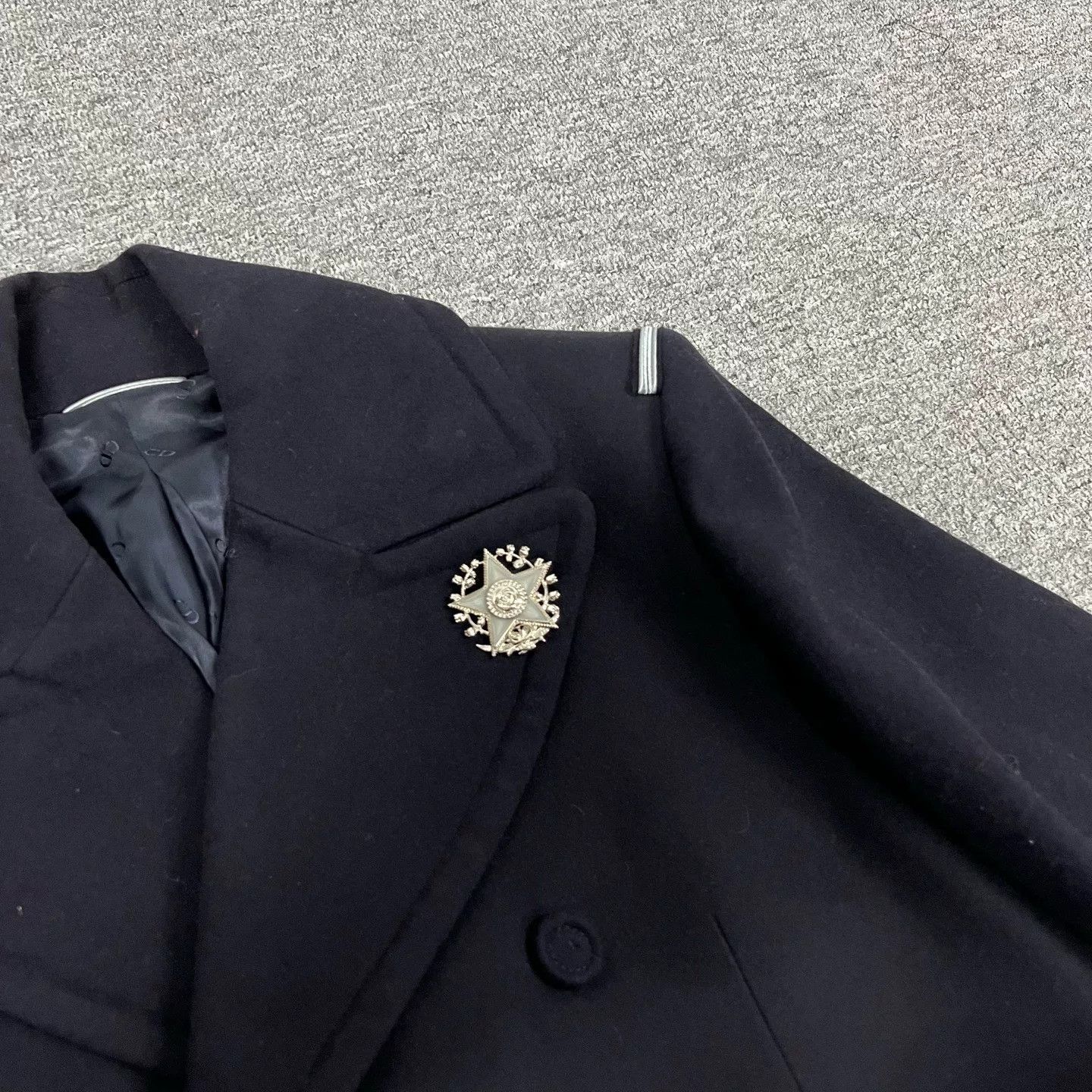 Kim Jones Dior Show Navy Wool Coat Size US M / EU 48-50 / 2 - 5 Thumbnail