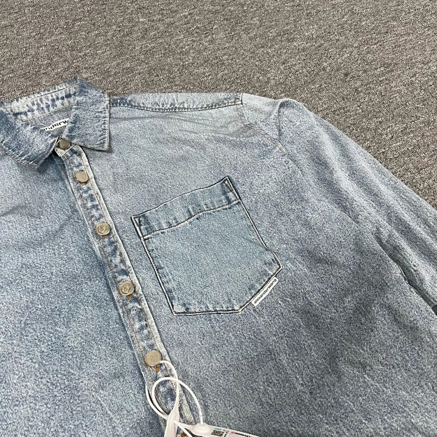 Alexander Wang Alexander Wang 2024 Nylon Denim Shirt Jacket Size US XS / EU 42 / 0 - 2 Thumbnail