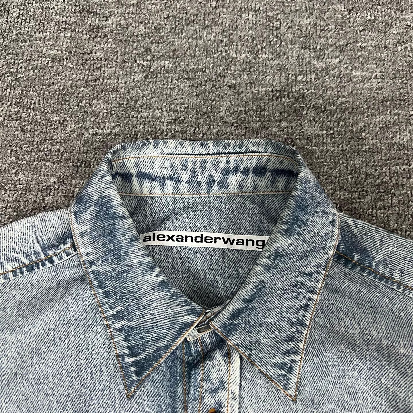 Alexander Wang Alexander Wang 2024 Nylon Denim Shirt Jacket Size US XS / EU 42 / 0 - 5 Thumbnail