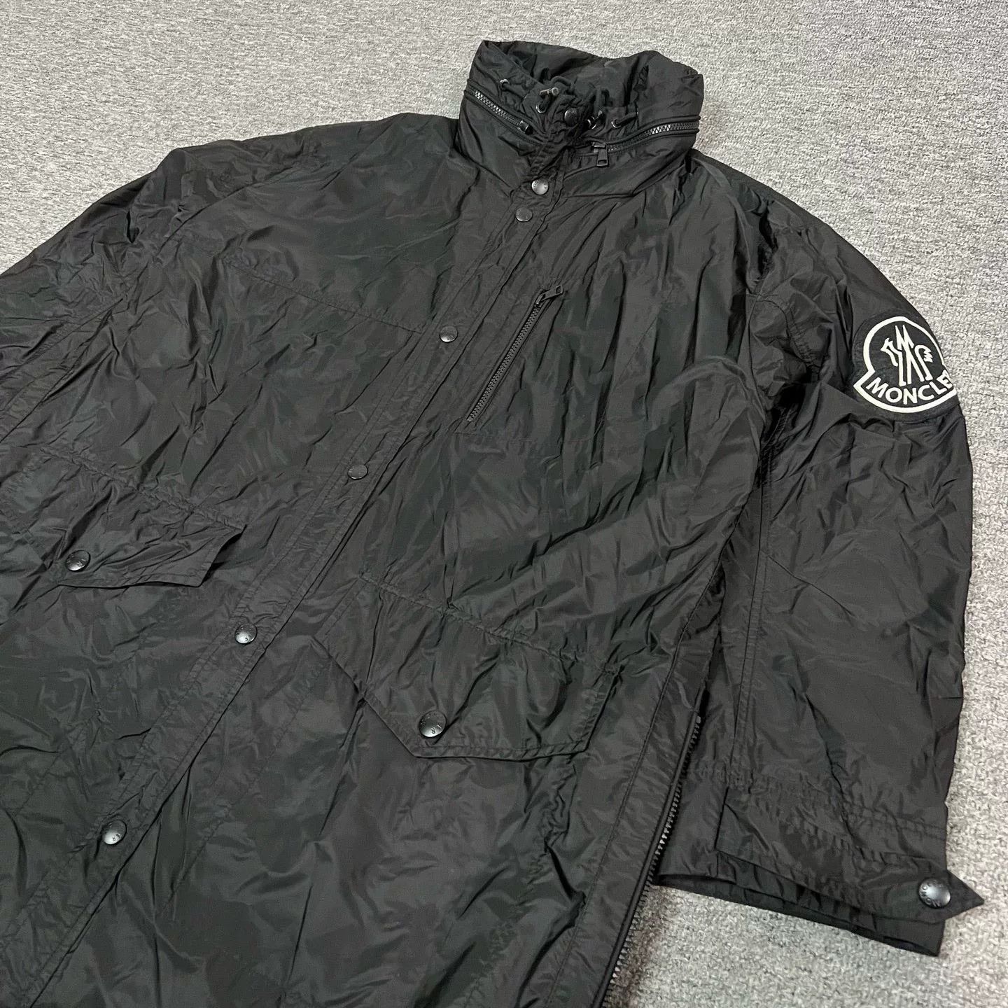 Moncler Moncler Greg Logo Waterproof Nylon Trench Coat Size US L / EU 52-54 / 3 - 6 Thumbnail
