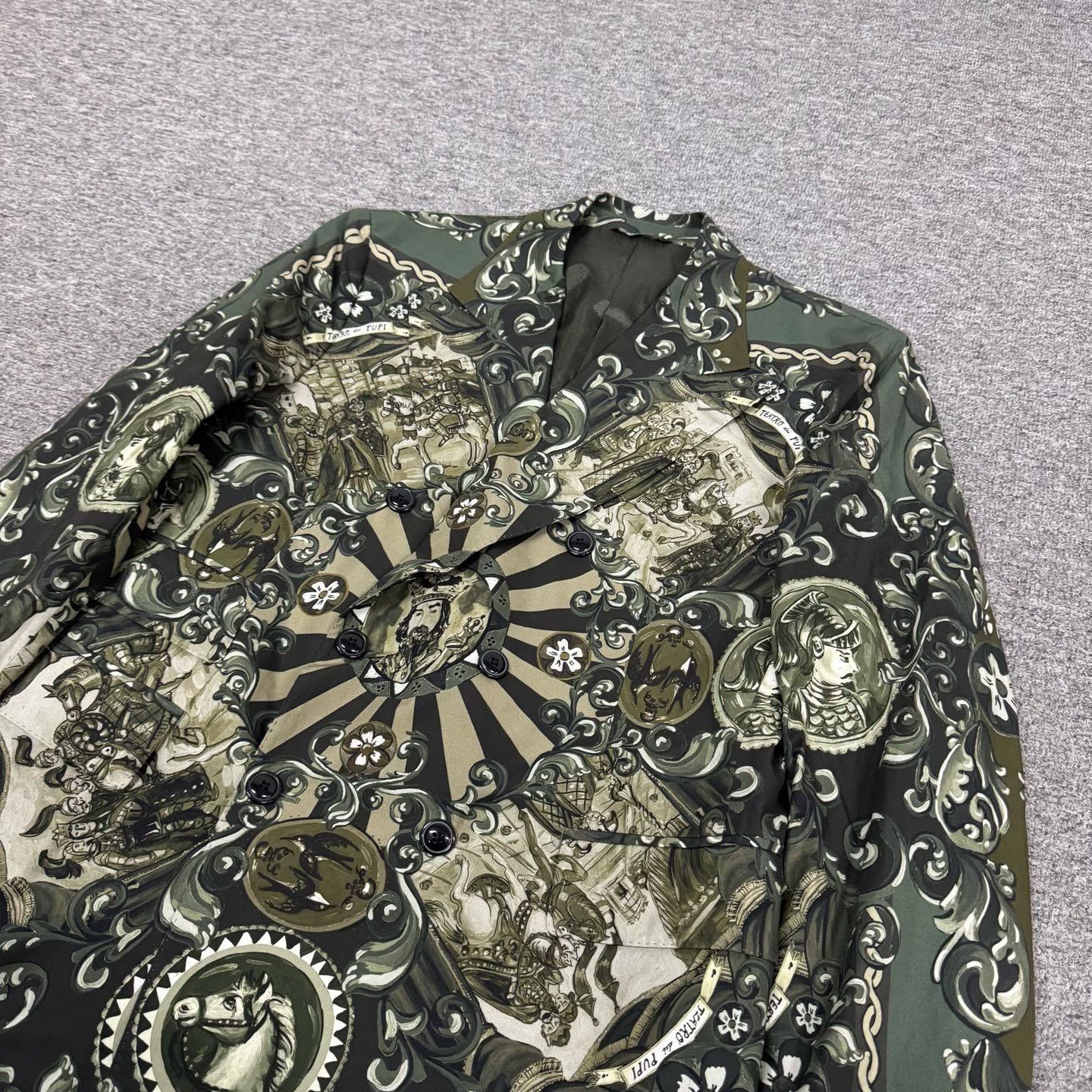 Dolce & Gabbana Dolce & Gabbana Green Evening Blazer Size US L / EU 52-54 / 3 - 2 Thumbnail