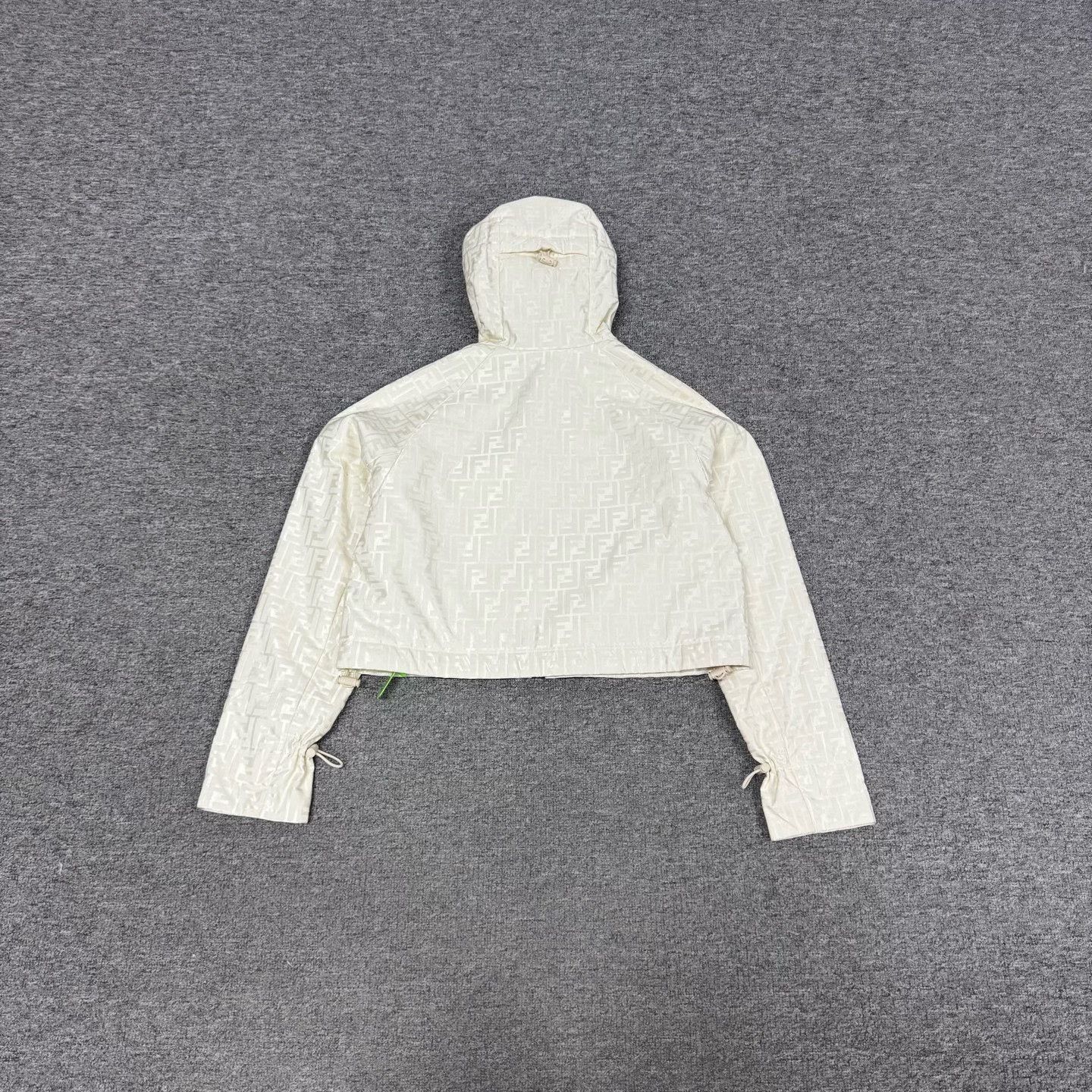 Fendi Fendi Monogram Beige Short Hooded Jacket Size XS / US 0-2 / IT 36-38 - 7 Thumbnail