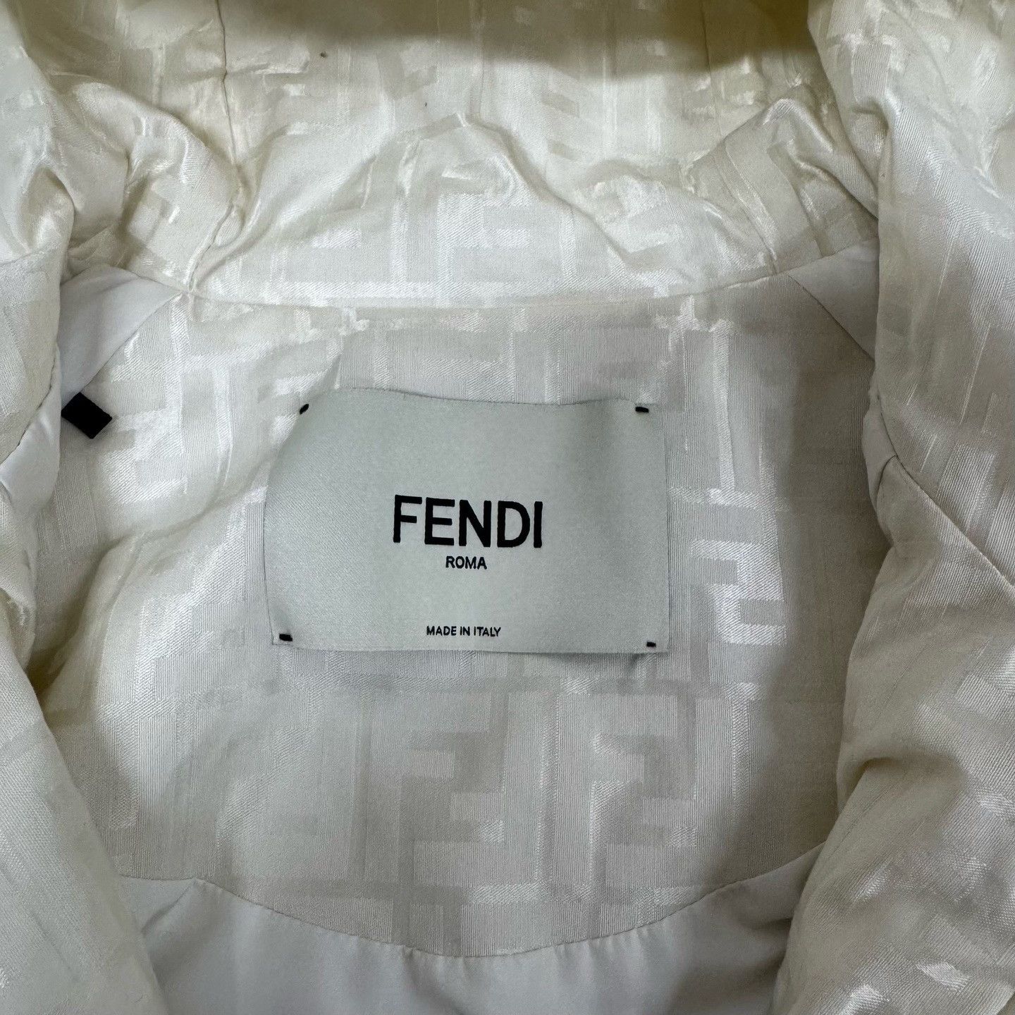 Fendi Fendi Monogram Beige Short Hooded Jacket Size XS / US 0-2 / IT 36-38 - 5 Thumbnail