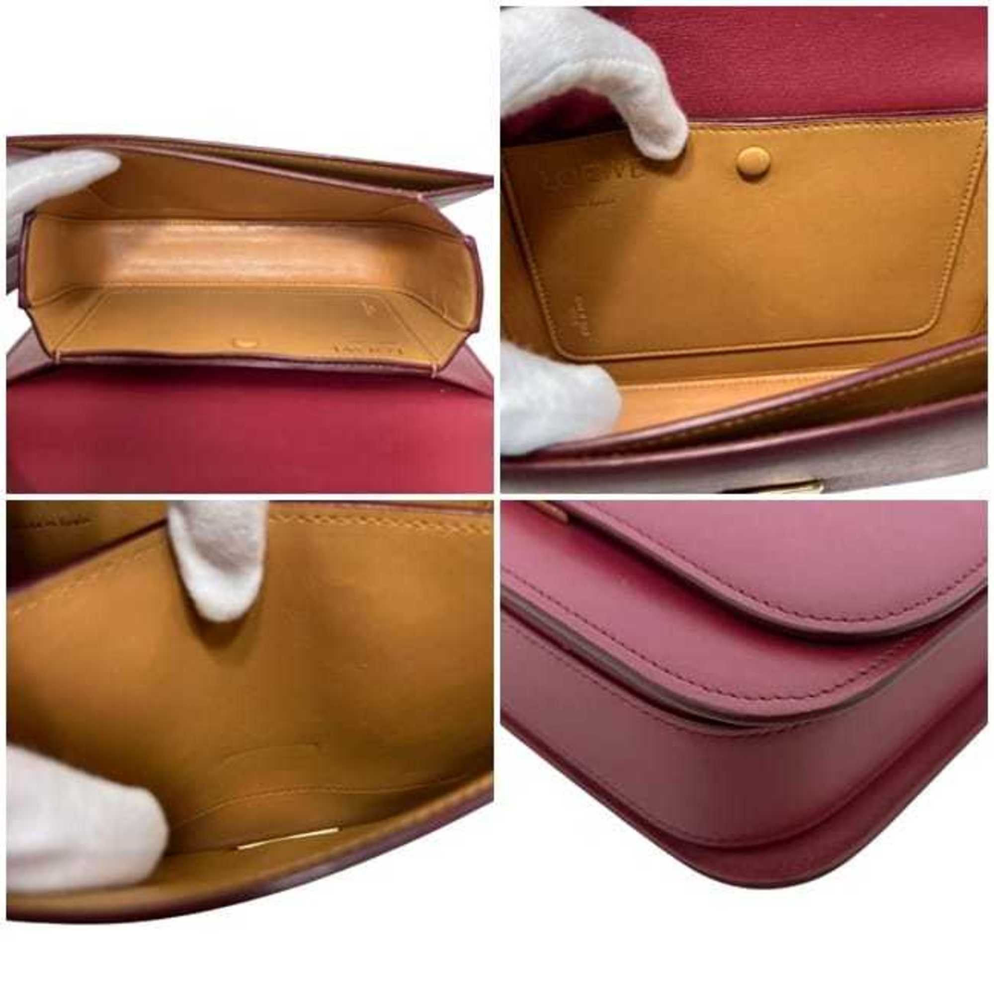 Loewe Loewe Goya Small Shoulder Bag, f-25194, Red, Anagram, A896N09X01, Leather, 262120, LOEWE, Flap, Crossbody, Women's Size ONE SIZE - 4 Thumbnail