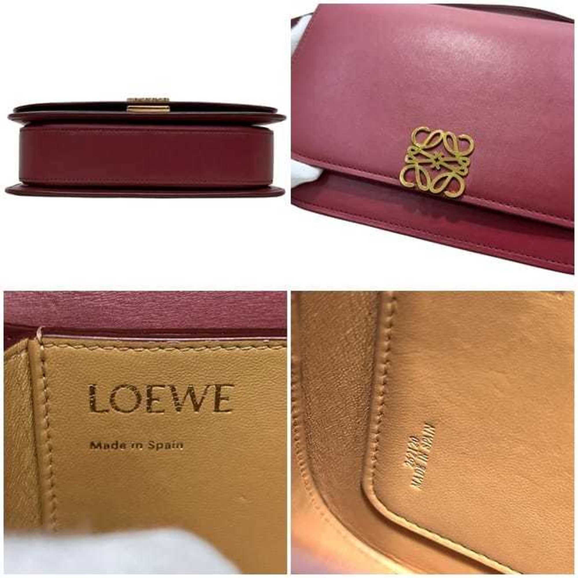 Loewe Loewe Goya Small Shoulder Bag, f-25194, Red, Anagram, A896N09X01, Leather, 262120, LOEWE, Flap, Crossbody, Women's Size ONE SIZE - 5 Thumbnail
