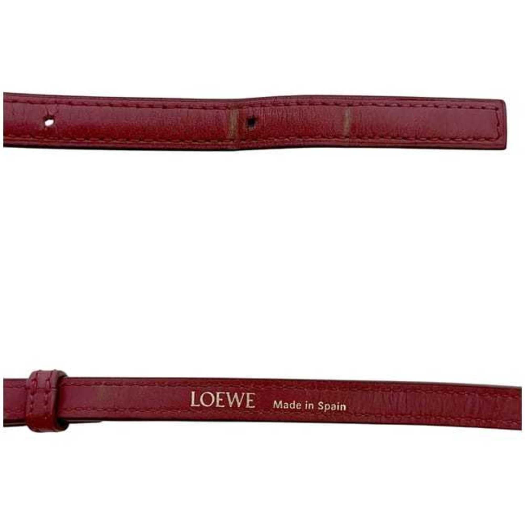 Loewe Loewe Goya Small Shoulder Bag, f-25194, Red, Anagram, A896N09X01, Leather, 262120, LOEWE, Flap, Crossbody, Women's Size ONE SIZE - 6 Thumbnail