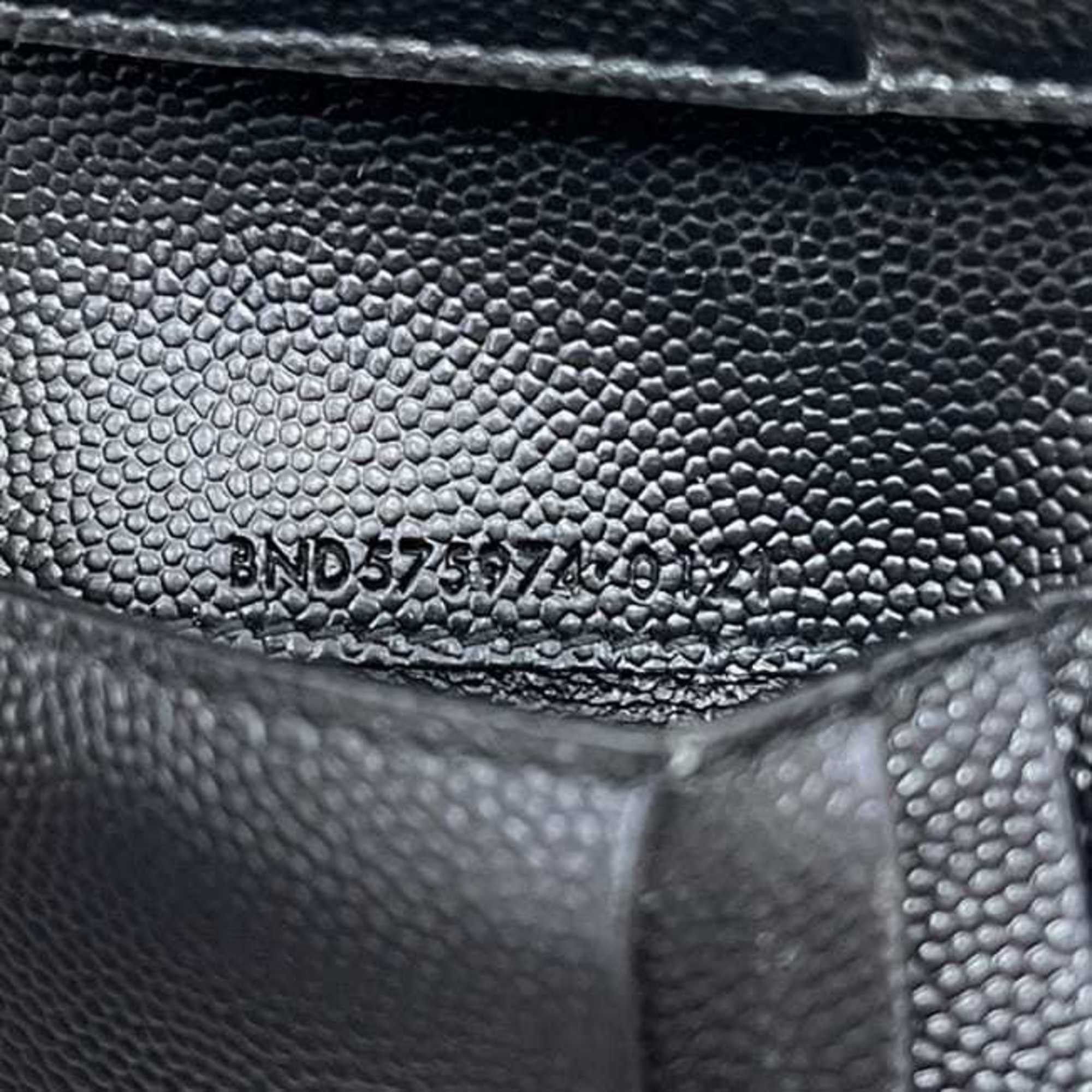 Saint Laurent Paris Saint Laurent Bi-fold Wallet f-25184 Black 575974 Leather 0121 SAINT LAURENT PARIS YSL Mini Compact V-stitch Quilted Men's Women's Size ONE SIZE - 5 Thumbnail