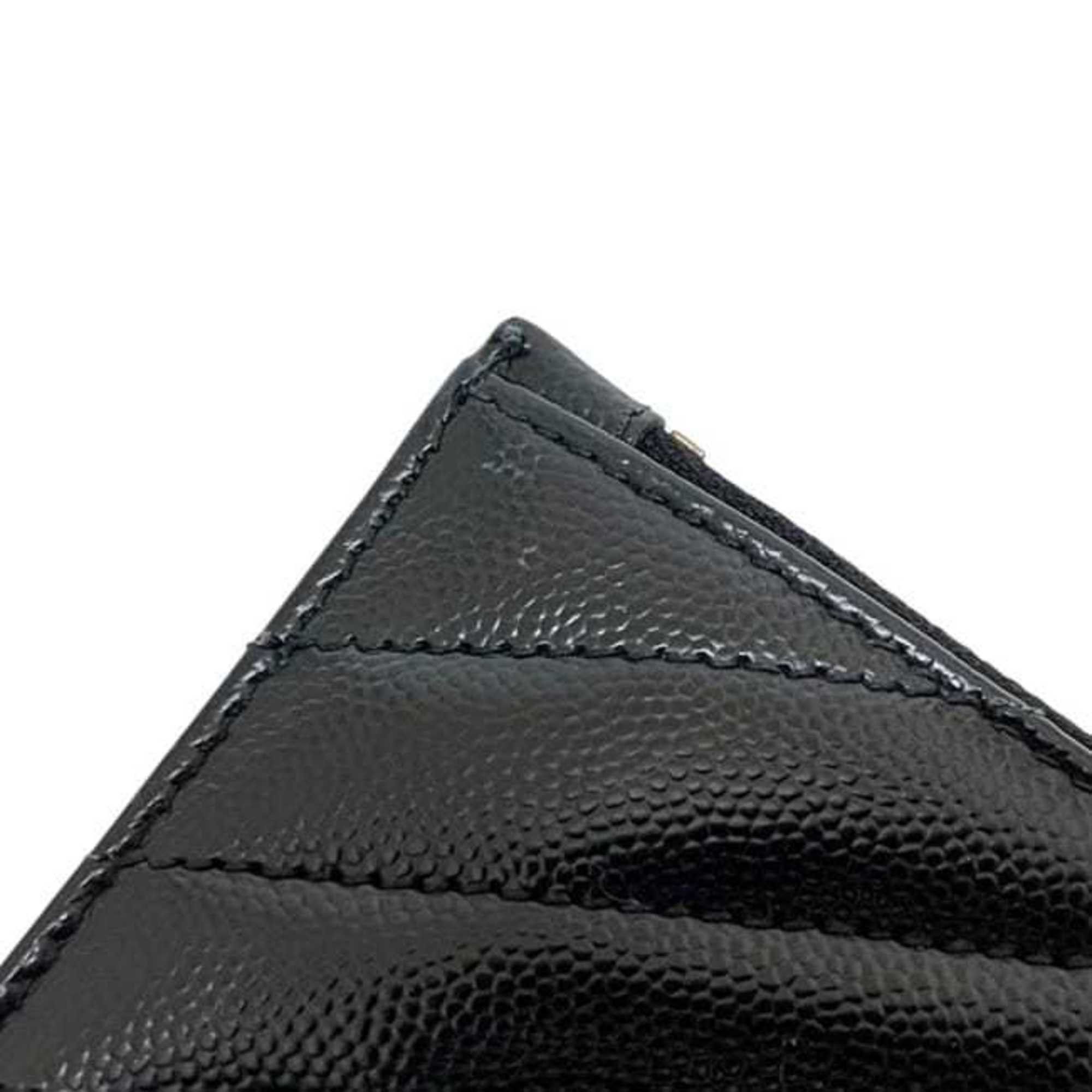 Saint Laurent Paris Saint Laurent Bi-fold Wallet f-25184 Black 575974 Leather 0121 SAINT LAURENT PARIS YSL Mini Compact V-stitch Quilted Men's Women's Size ONE SIZE - 10 Thumbnail