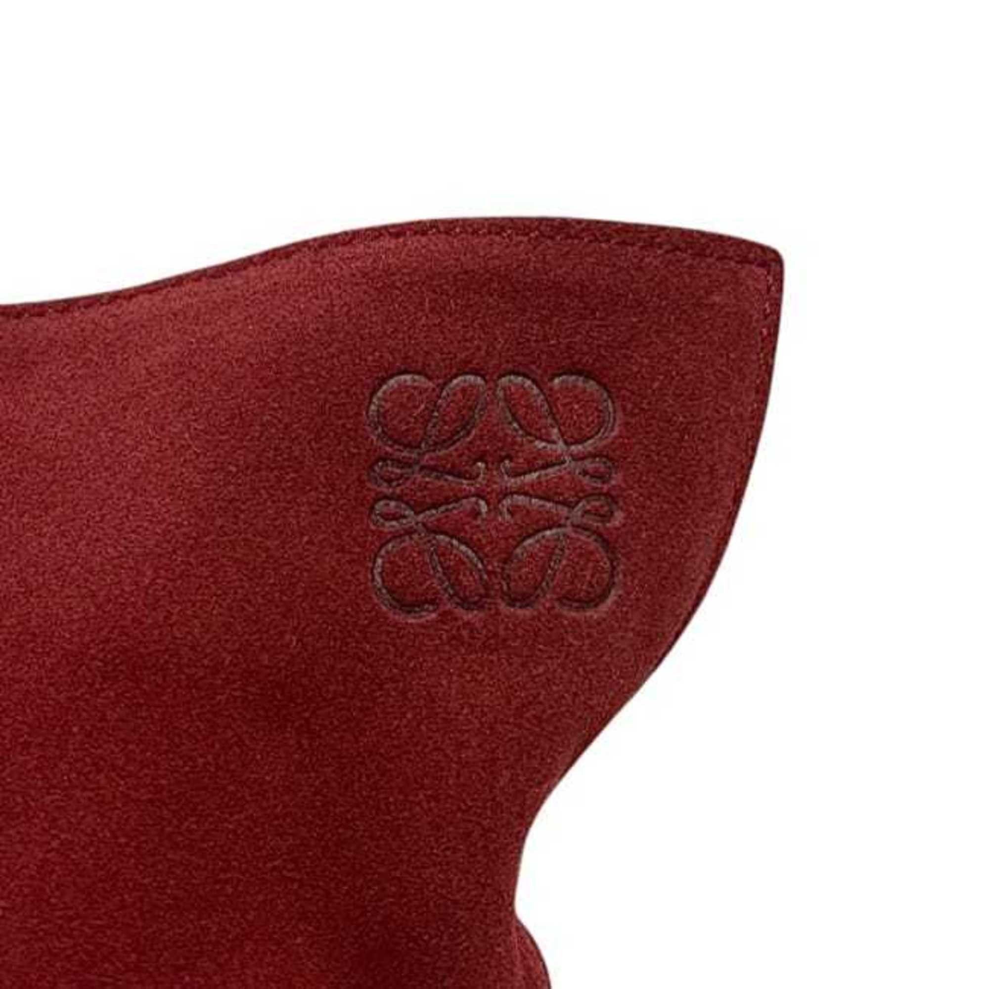 Loewe Loewe Flamenco Knot Tote Bag F-25195 Red Anagram - Suede Leather 061507 LOEWE Black Crossbody Shoulder Women's Men's Size ONE SIZE - 6 Thumbnail