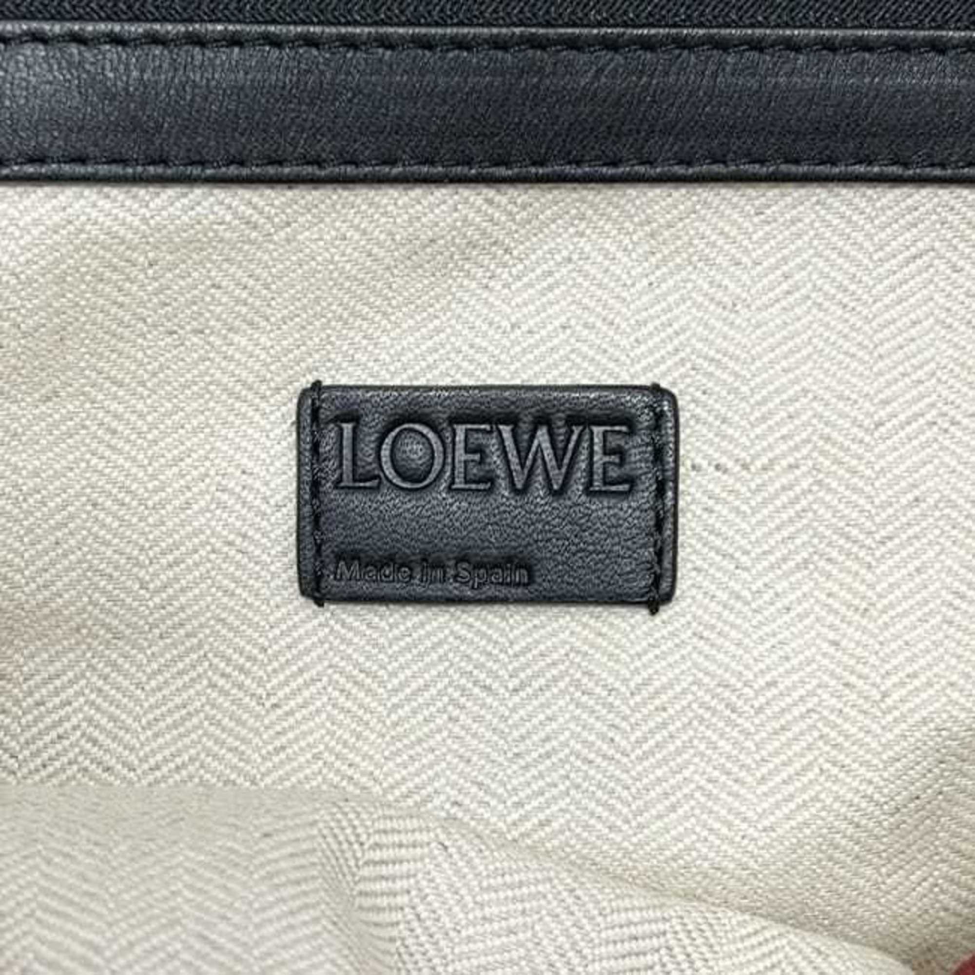 Loewe Loewe Flamenco Knot Tote Bag F-25195 Red Anagram - Suede Leather 061507 LOEWE Black Crossbody Shoulder Women's Men's Size ONE SIZE - 4 Thumbnail