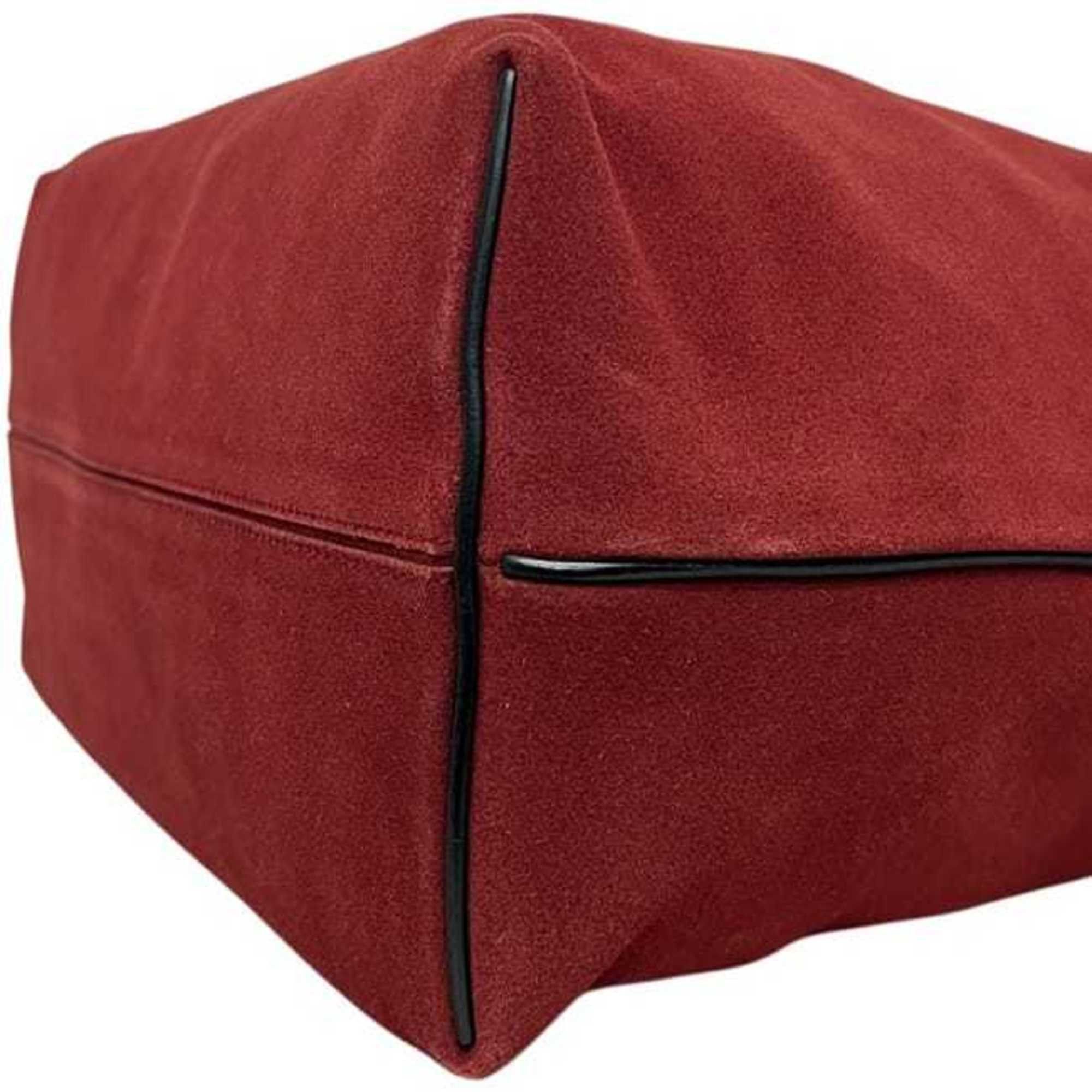 Loewe Loewe Flamenco Knot Tote Bag F-25195 Red Anagram - Suede Leather 061507 LOEWE Black Crossbody Shoulder Women's Men's Size ONE SIZE - 8 Thumbnail