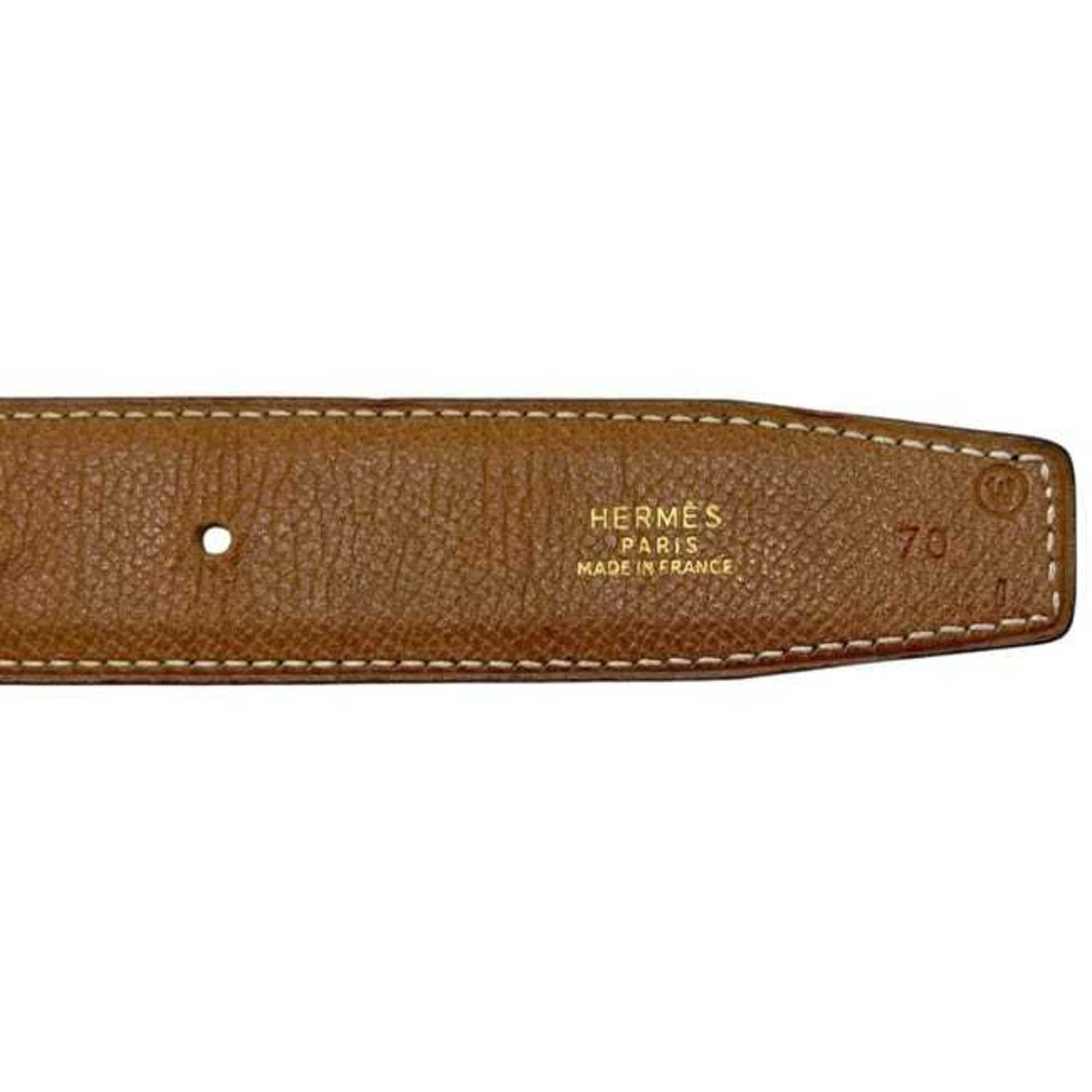 Hermes Hermes H-belt f-25247 Black Camel Brown Gold Constance Waist 71cm Leather Box Calf Courchevel ○W stamp HERMES 30mm Buckle Reversible Size ONE SIZE - 6 Thumbnail