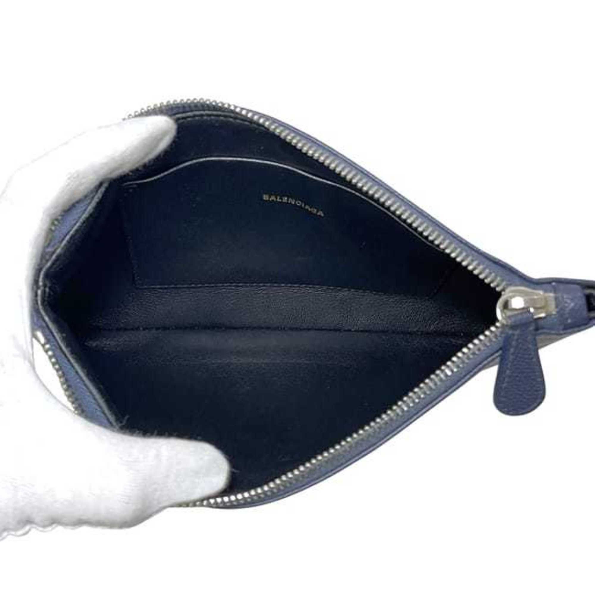 Balenciaga Balenciaga pouch ec-25169 navy 545773 leather 4323 X 535269 BALENCIAGA clutch bag mini grain men's women's Size ONE SIZE - 5 Thumbnail