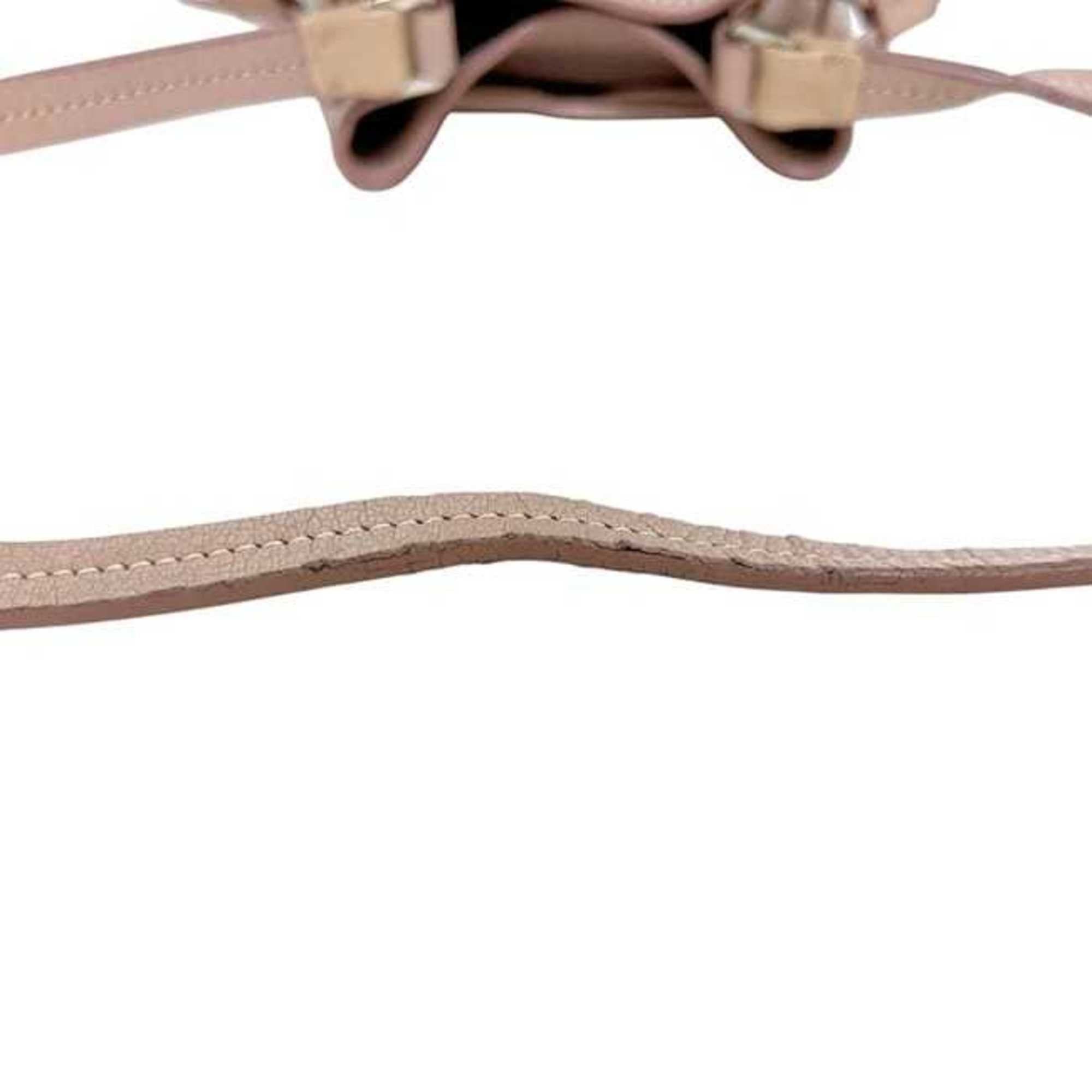 Miu Miu Miu Miu Miu Shoulder Bag f-25180 Pink Silver Madras Leather 53 Crossbody Mini Women's Bicolor Size ONE SIZE - 9 Thumbnail
