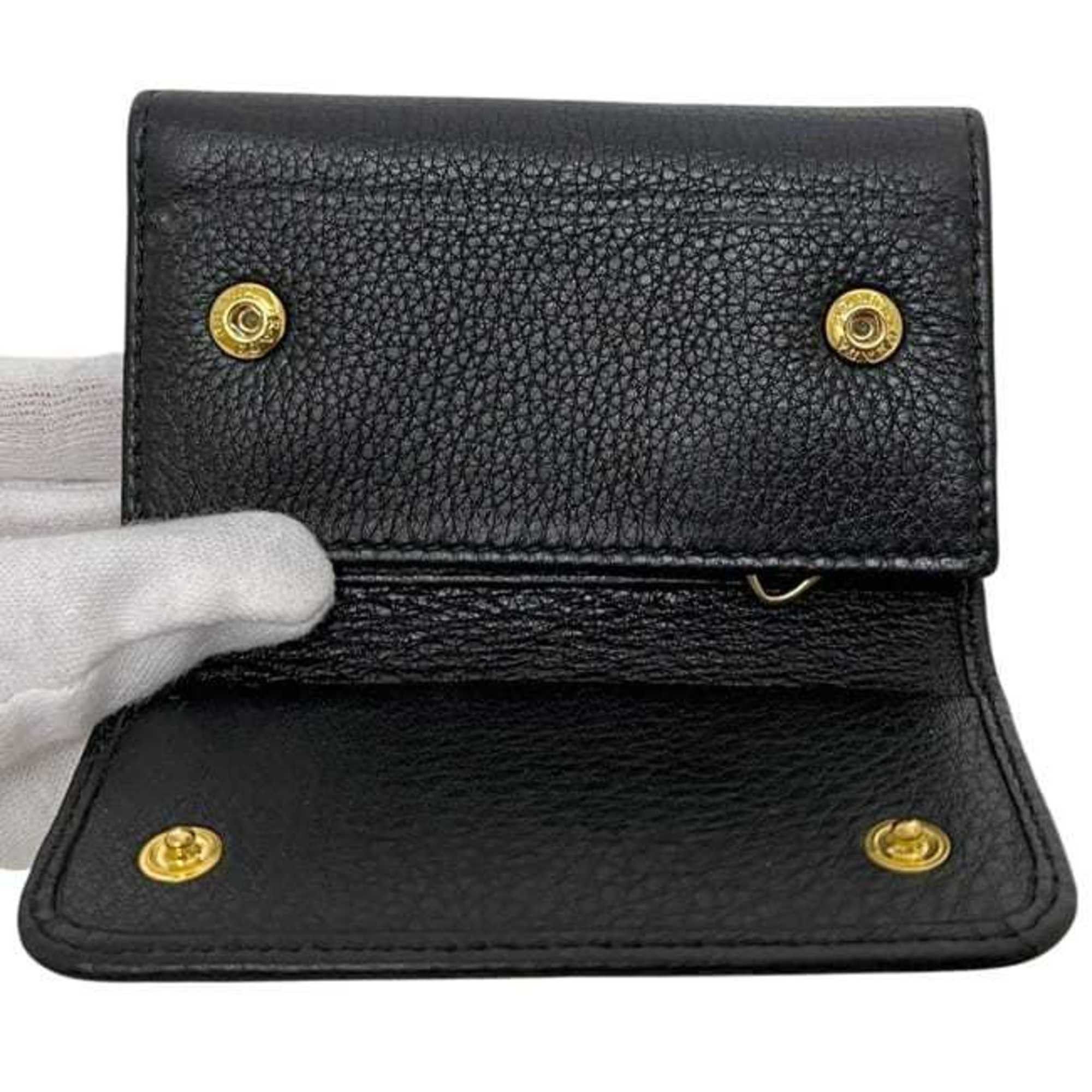 Prada Prada 6-Key Case ec-25203 Black NERO 1PG222 Leather 62 E PRADA Key Holder Men's Women's 6 Size ONE SIZE - 3 Thumbnail