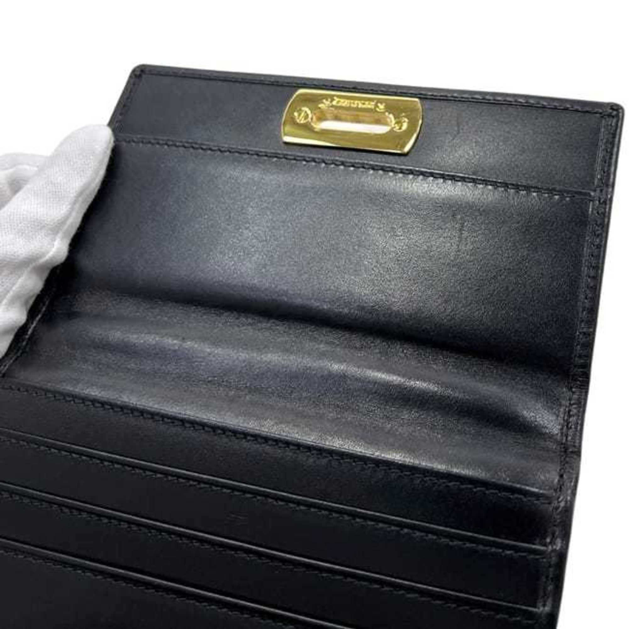 Salvatore Ferragamo Salvatore Ferragamo Chain Wallet f-25159 Black Gancini 22 5628 Tri-fold Leather Shoulder Crossbody Women's Size ONE SIZE - 7 Thumbnail