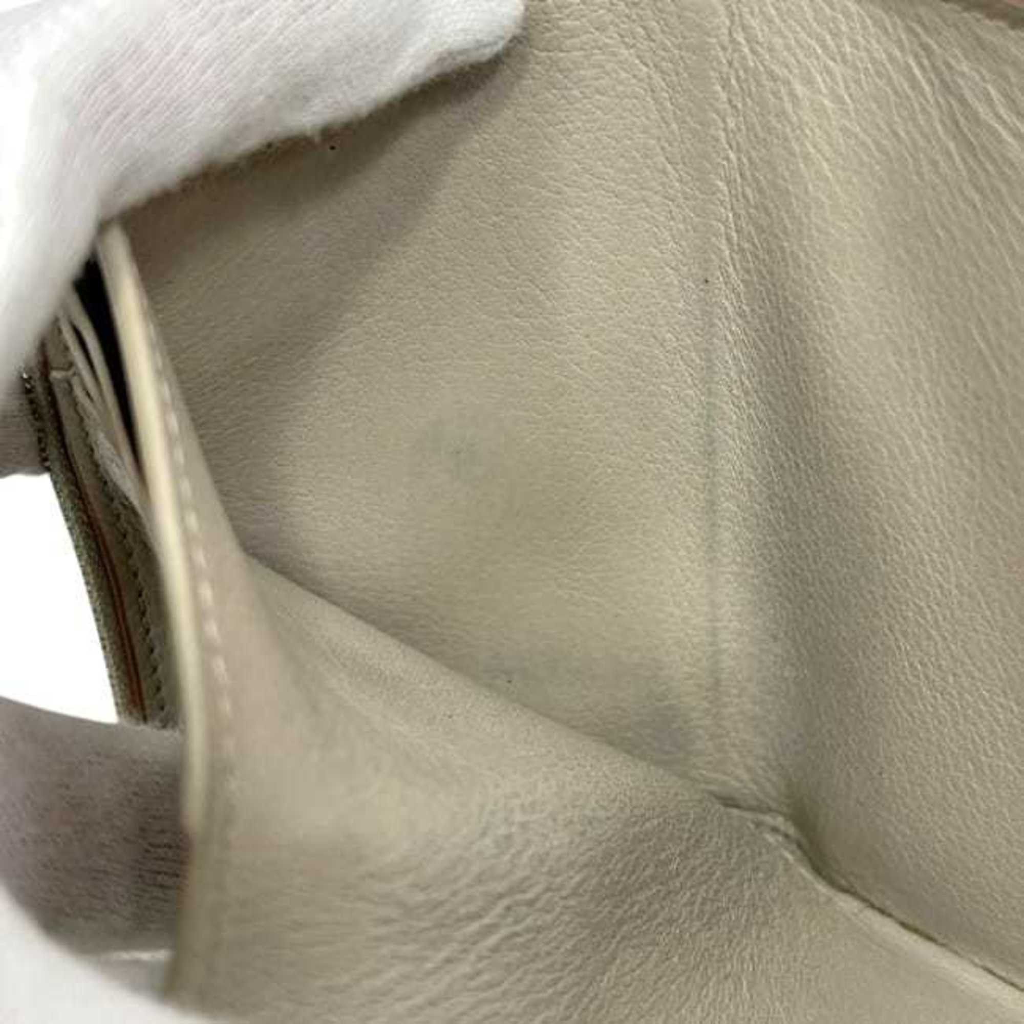 Loewe Loewe Tri-fold Wallet Vertical ec-25265 Beige Anagram C821S33X07 Leather 262113 LOEWE Compact Folding Grain Women's Men's Size ONE SIZE - 5 Thumbnail