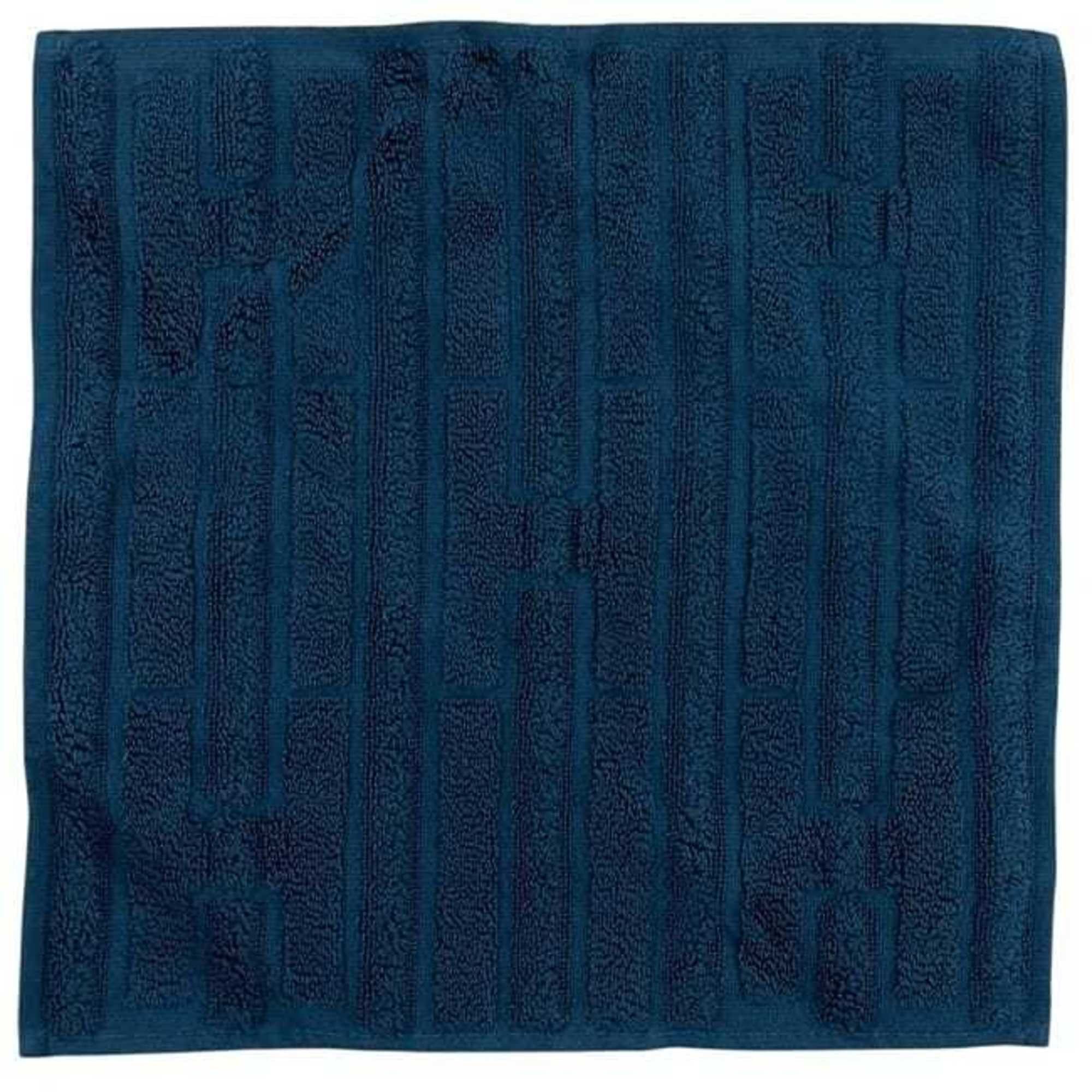 Hermes Hermes towel set of two, Carre towels, Stairs design, ec-25085, navy and white, unused, 100% cotton, HERMES, white navy, hand towel, square shape, for women men, handkerchief. Size ONE SIZE - 7 Thumbnail