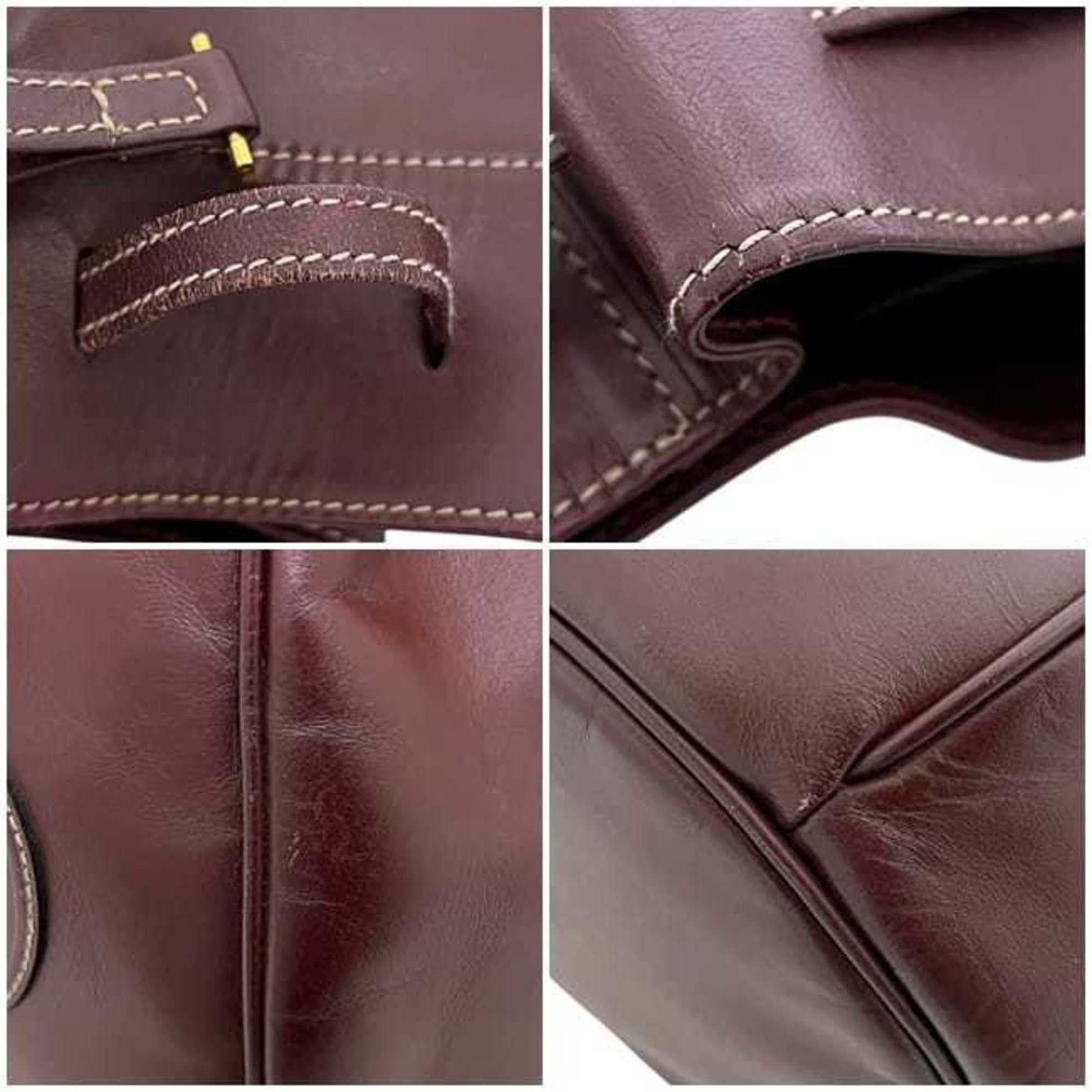 Cartier Cartier Shoulder Bag ec-25124 Bordeaux Must L1000591 Leather Crossbody Wine Red Women's Calf Size ONE SIZE - 6 Thumbnail