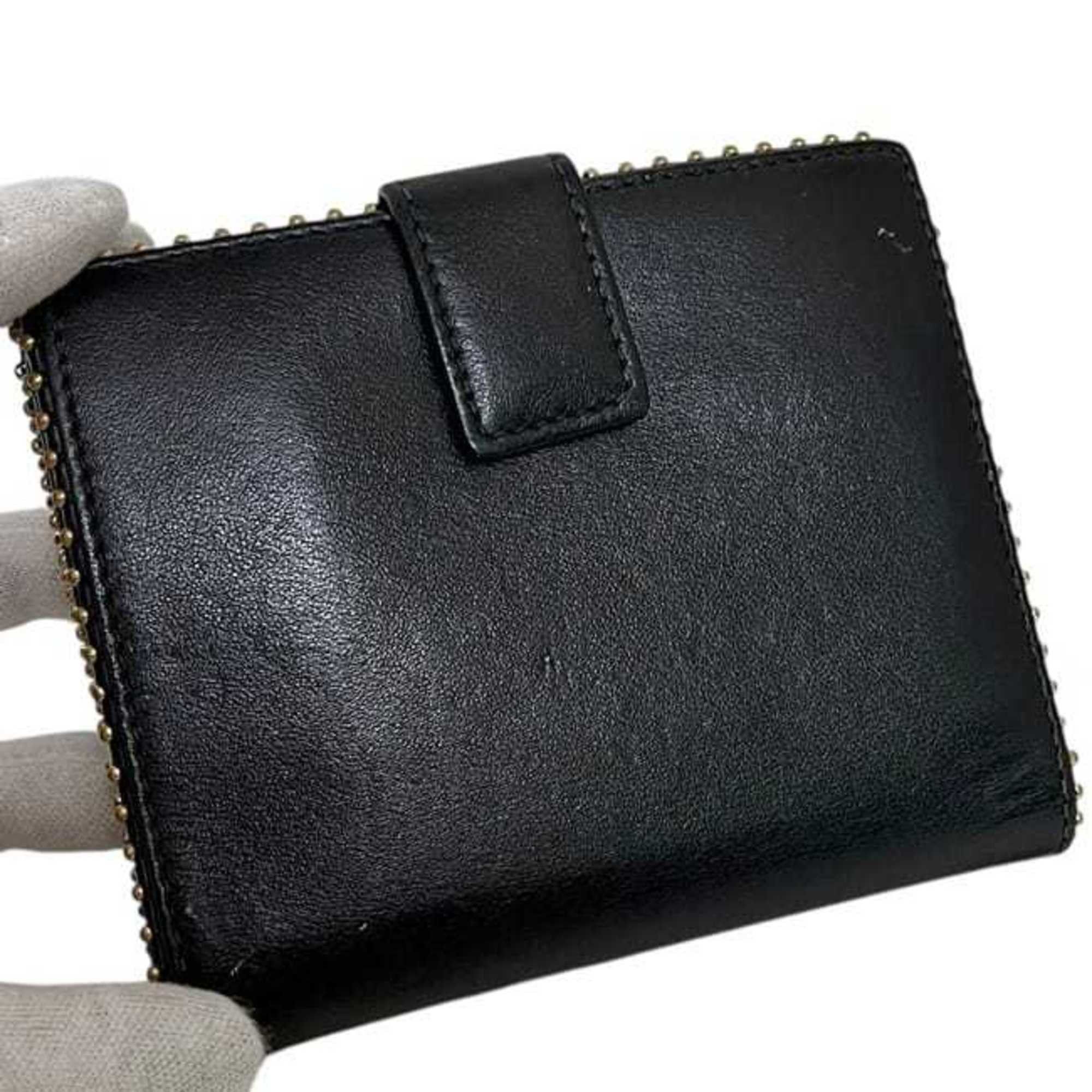 Salvatore Ferragamo Salvatore Ferragamo bi-fold wallet ec-25167 Black Vara KY-22 D311 Leather Ribbon Soft Women's Size ONE SIZE - 11 Thumbnail