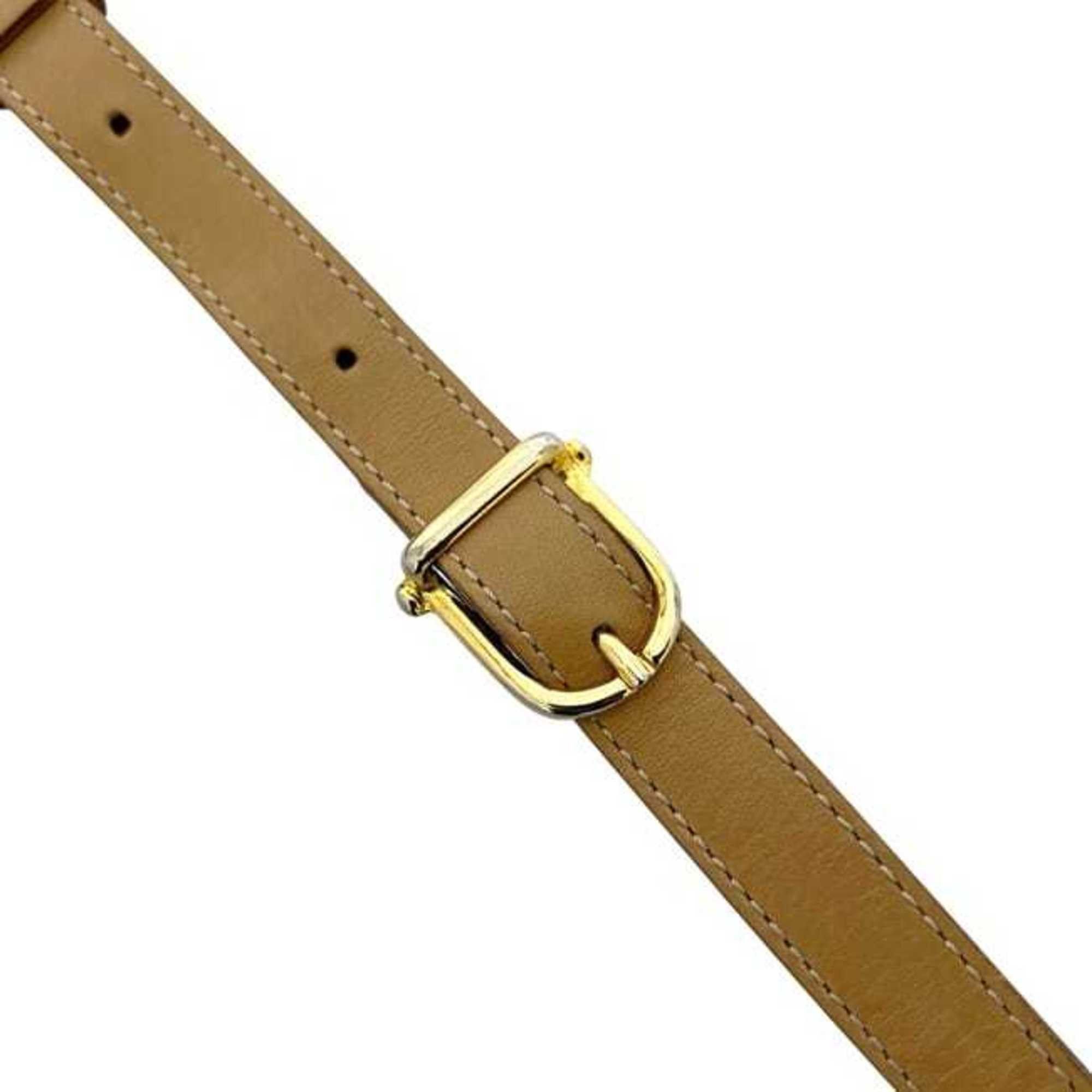 Celine Celine Shoulder Bag f-25253 Beige Macadam PVC Leather M07 CELINE Flap Crossbody Women's Snap Button Size ONE SIZE - 11 Thumbnail