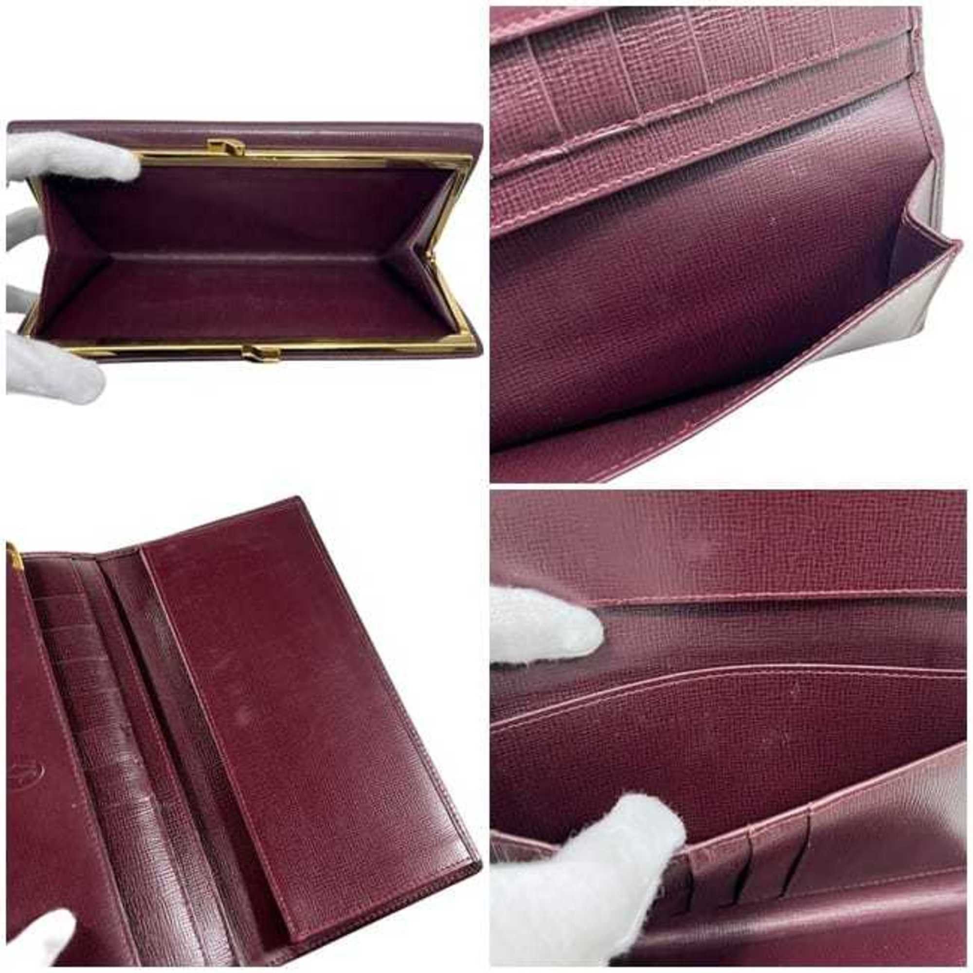 Cartier Cartier Tri-fold Long Wallet ec-25222 Bordeaux Must L3000002 Leather Red Wine Size ONE SIZE - 4 Thumbnail