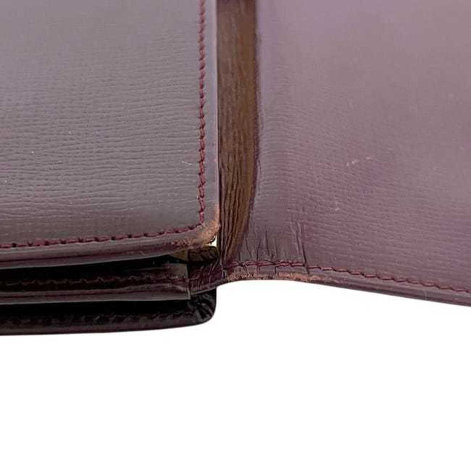 Cartier Cartier Tri-fold Long Wallet ec-25222 Bordeaux Must L3000002 Leather Red Wine Size ONE SIZE - 10 Thumbnail