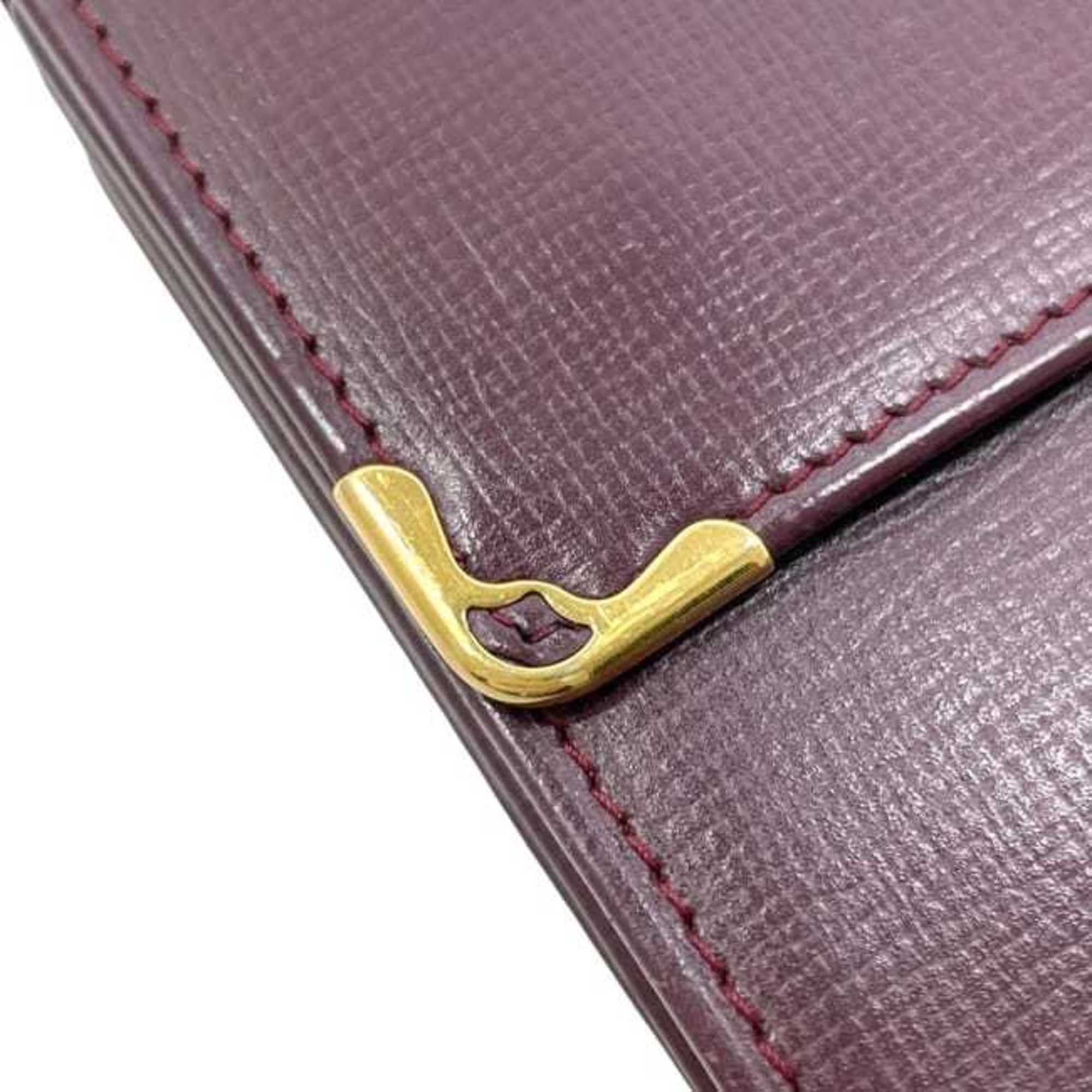 Cartier Cartier Tri-fold Long Wallet ec-25222 Bordeaux Must L3000002 Leather Red Wine Size ONE SIZE - 7 Thumbnail
