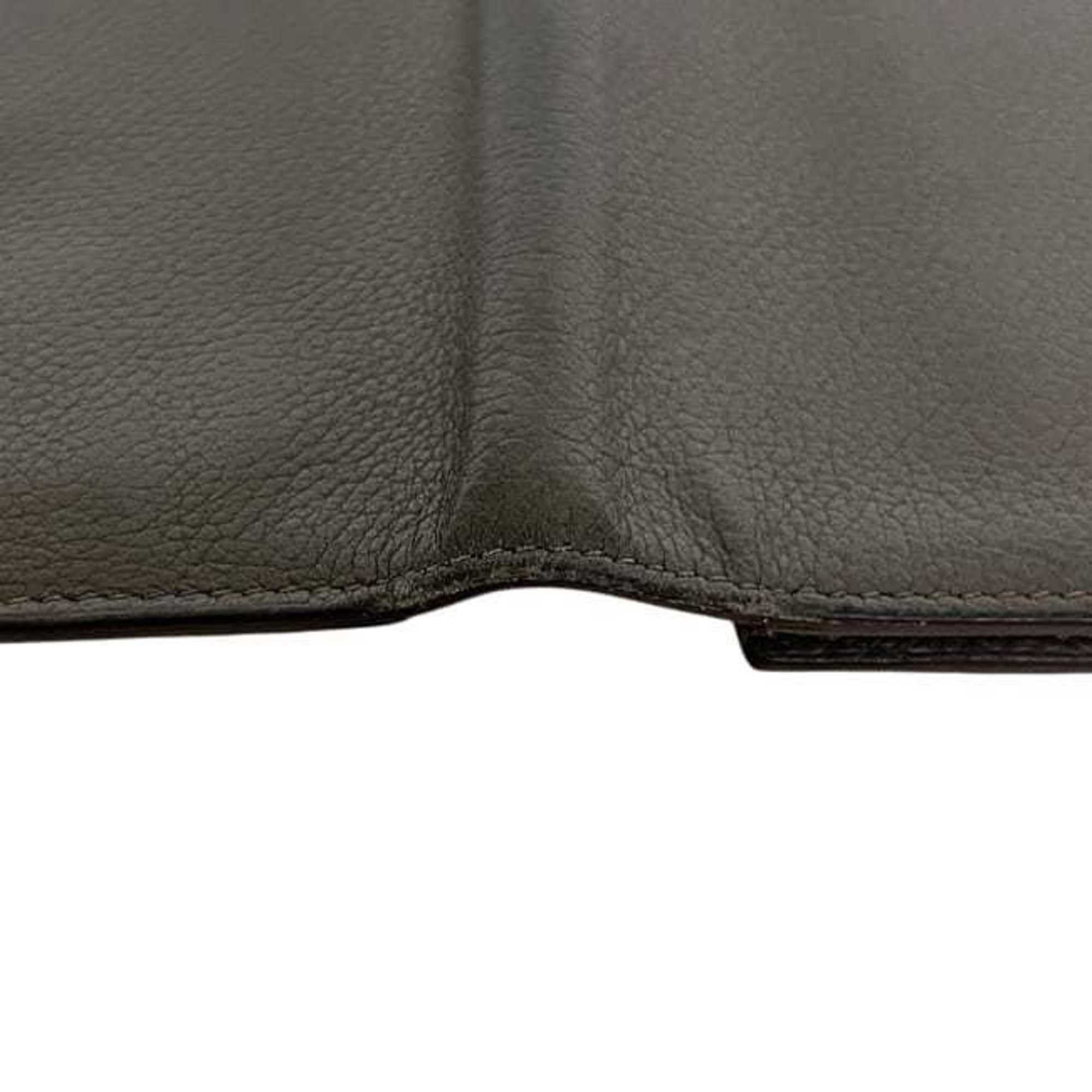 Hermes Hermes Bi-fold Long Wallet Citizen Twill Silk In f-25263 Greige Etoupe Leather Evercolor HERMES Women's Men's Size ONE SIZE - 10 Thumbnail