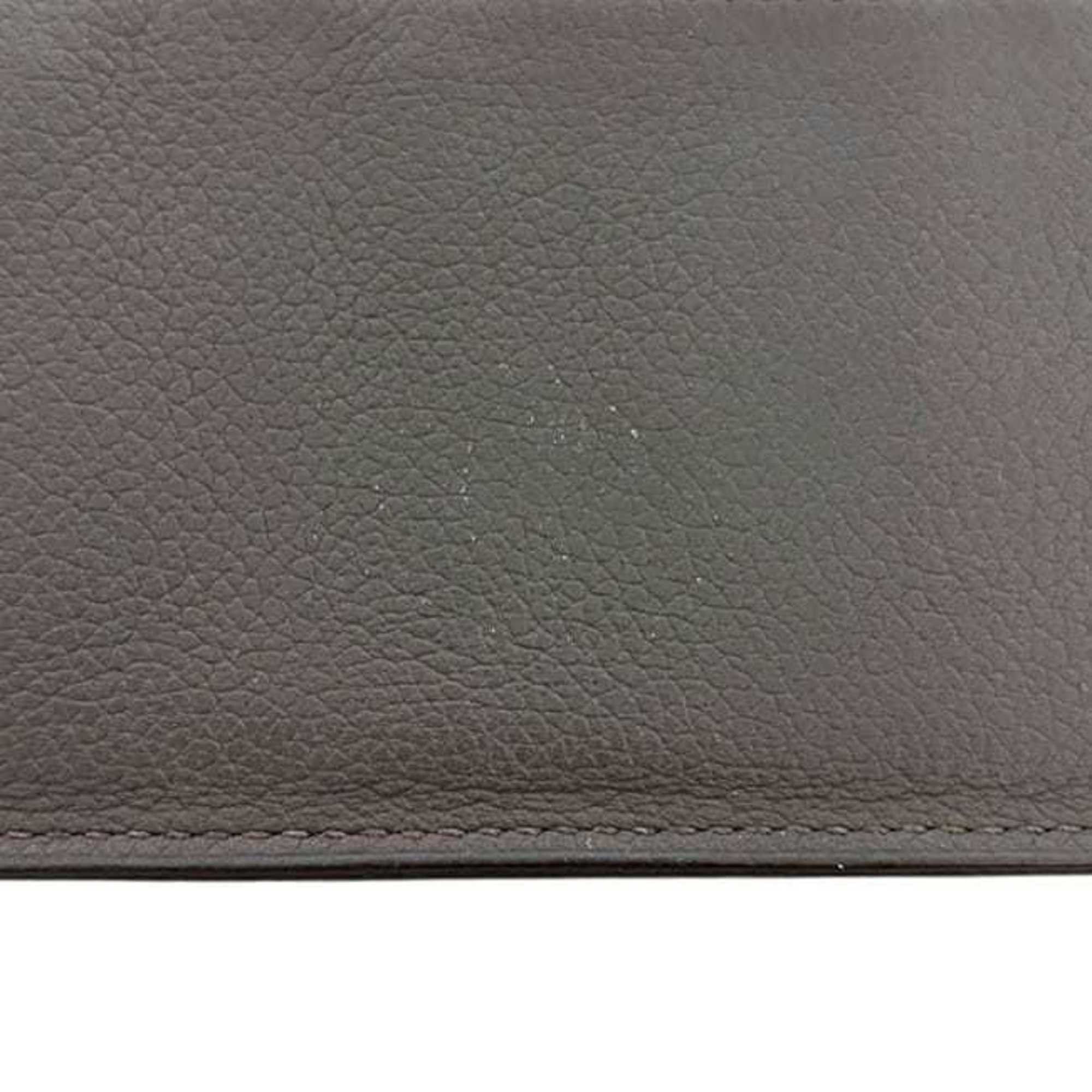 Hermes Hermes Bi-fold Long Wallet Citizen Twill Silk In f-25263 Greige Etoupe Leather Evercolor HERMES Women's Men's Size ONE SIZE - 8 Thumbnail
