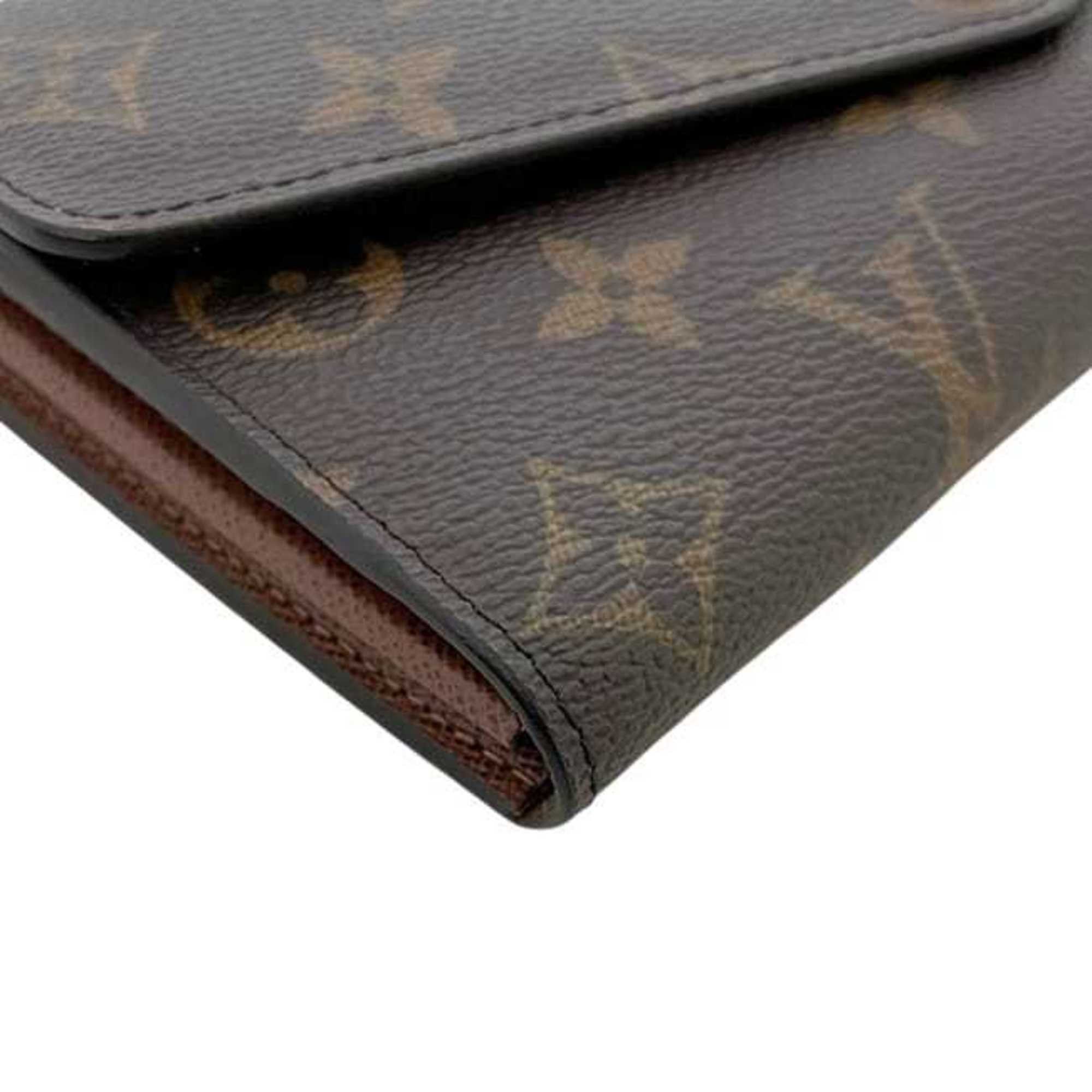 Louis Vuitton Louis Vuitton bi-fold long wallet, Portefeuille Sarah f-25224, brown monogram M60531, canvas, IC tag compatible, LOUIS VUITTON, flap, women's. Size ONE SIZE - 7 Thumbnail