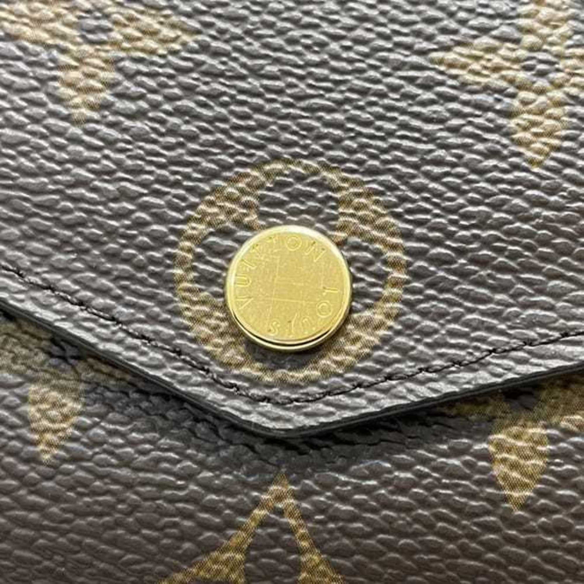 Louis Vuitton Louis Vuitton bi-fold long wallet, Portefeuille Sarah f-25224, brown monogram M60531, canvas, IC tag compatible, LOUIS VUITTON, flap, women's. Size ONE SIZE - 8 Thumbnail